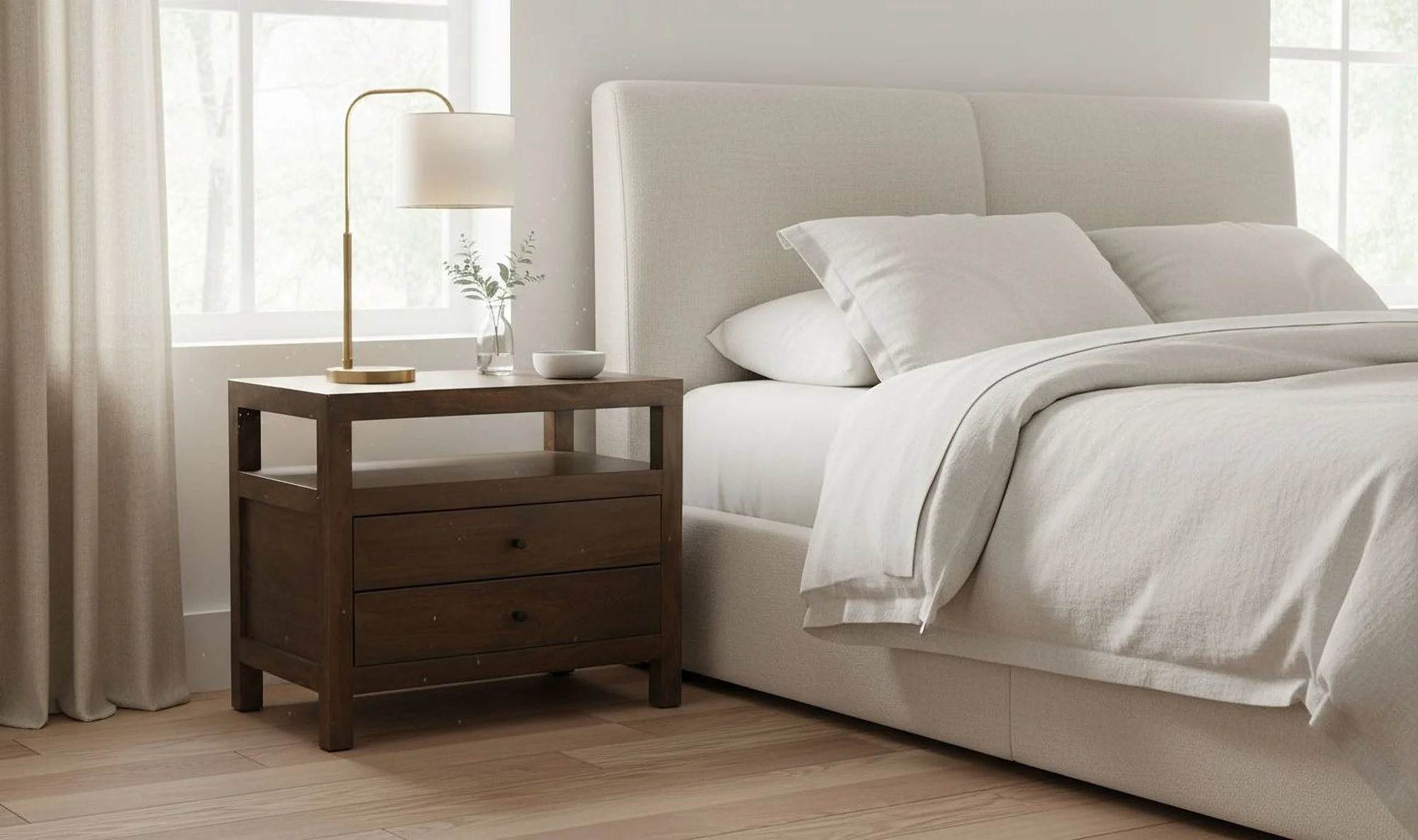 Windsor Nightstand Dark Brown - Image 3