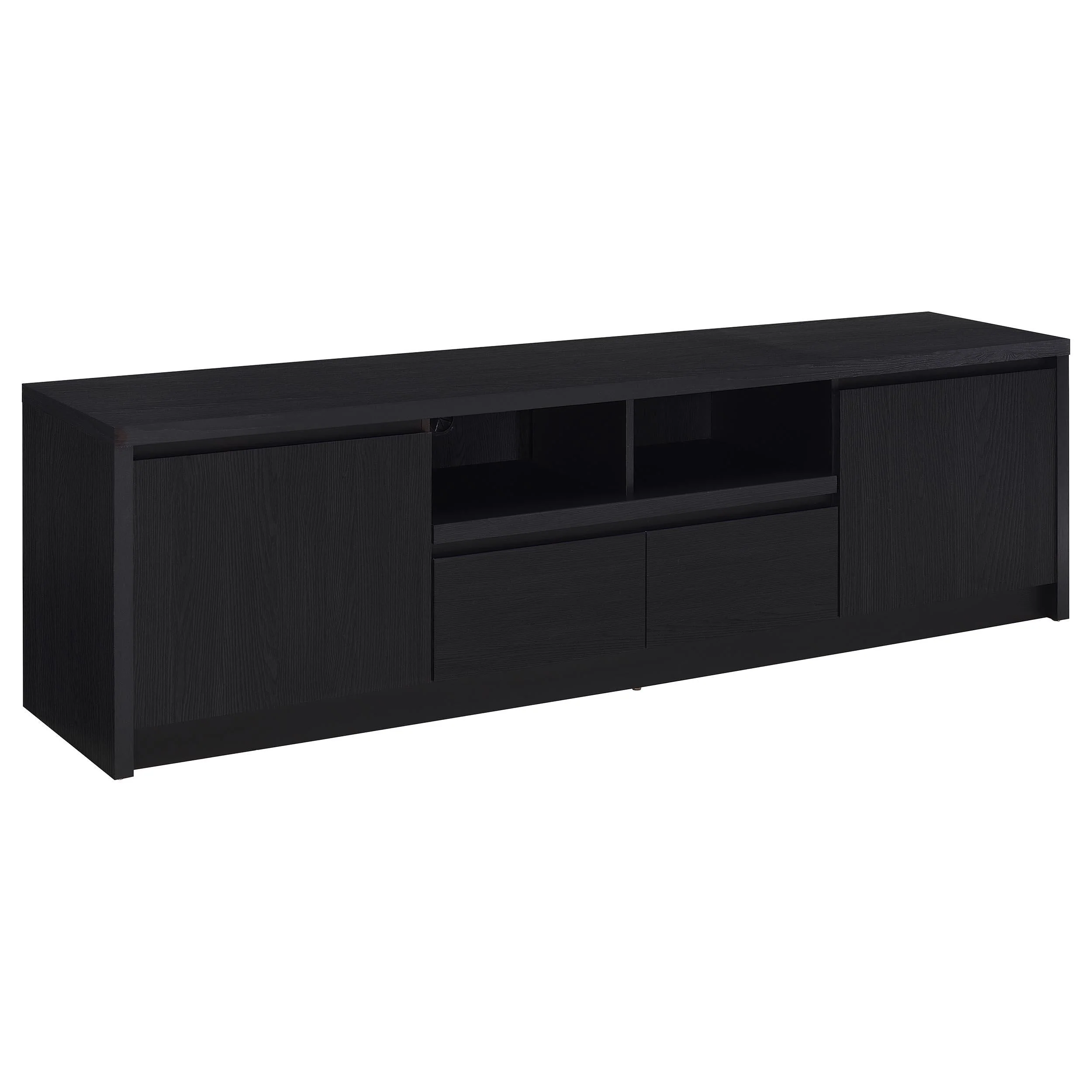Winfield Black 3-Piece Entertainment Center 78-inch TV Stand - Image 3