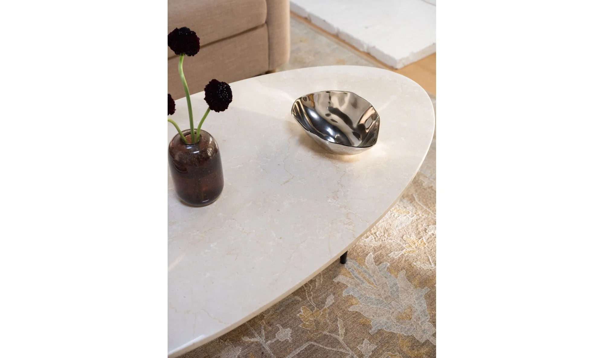 Winona Coffee Table Botticino Beige Marble - Image 7