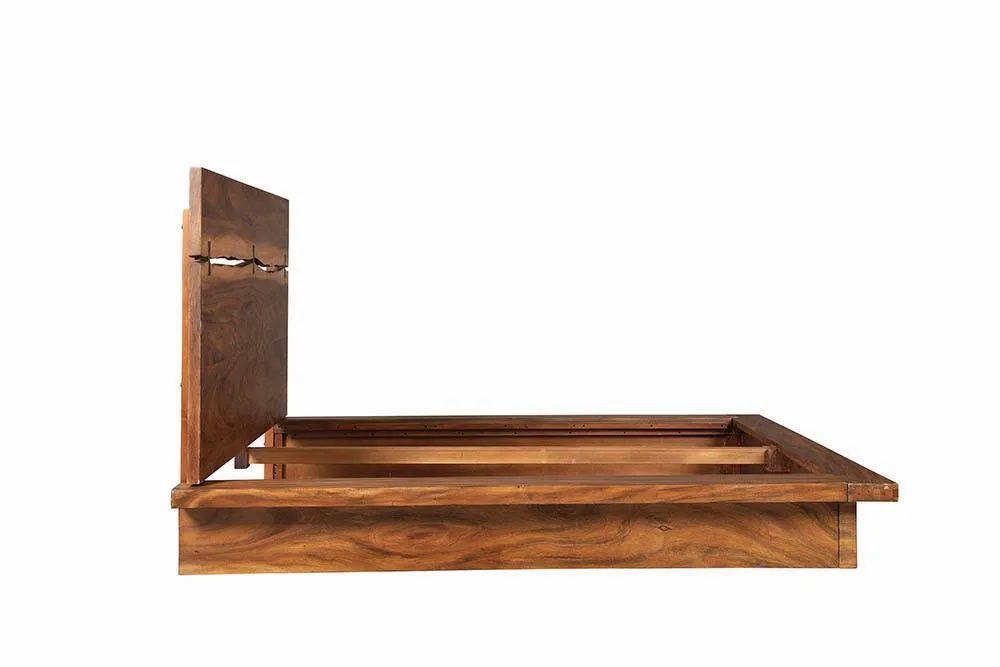 Winslow Smokey Walnut/Coffee Bean Queen Bed - Image 4