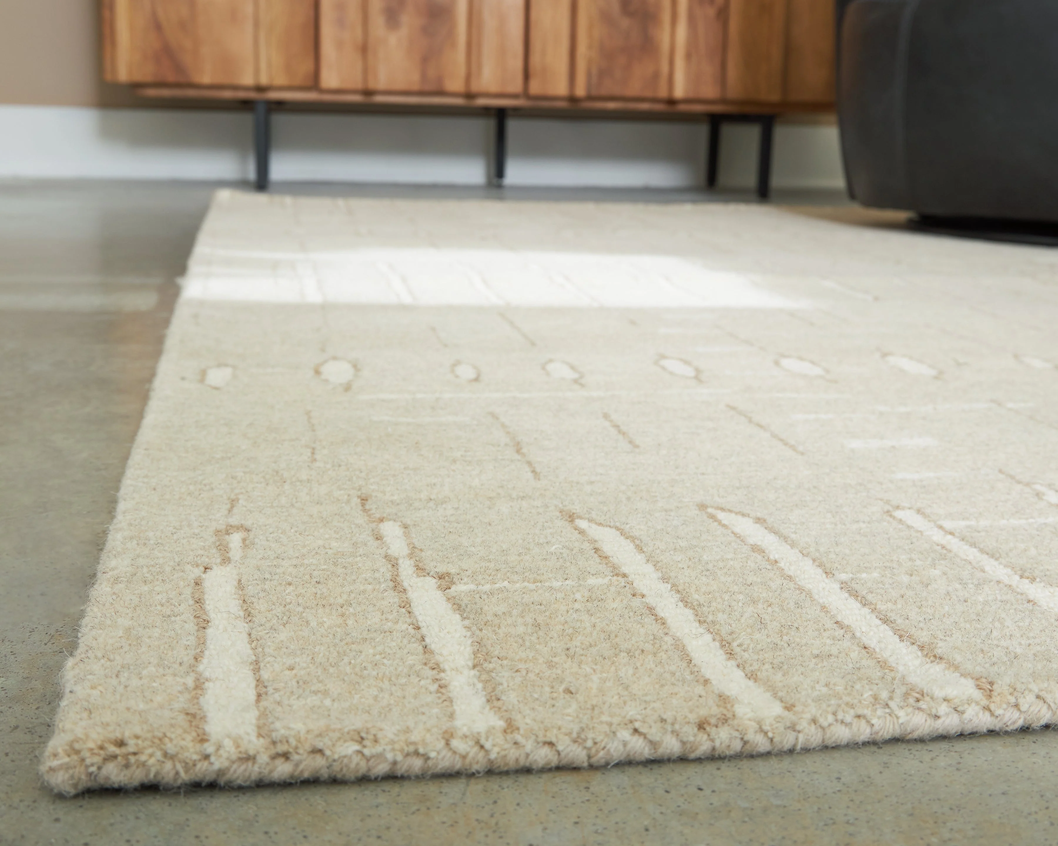 Wolbert Tan/Ivory Medium Rug - Image 3