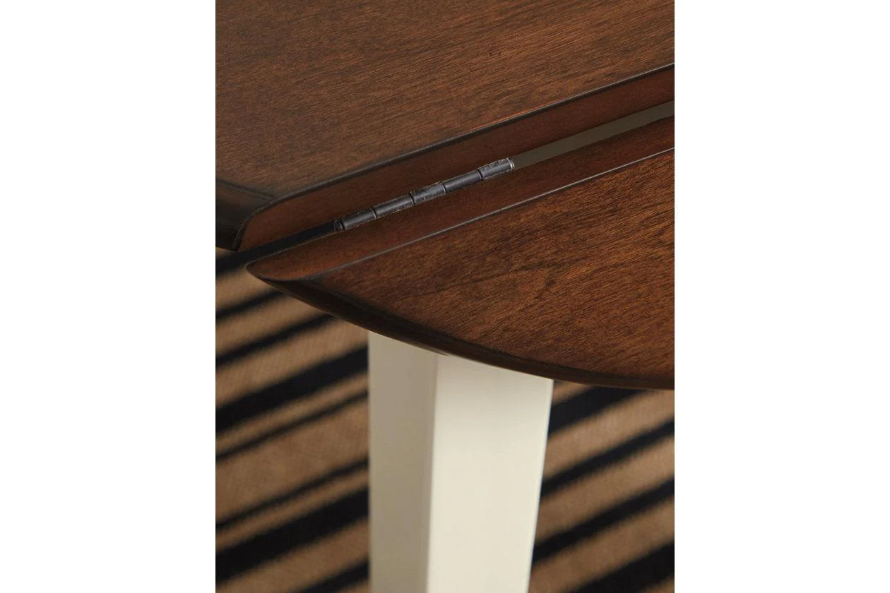 Woodanville Cream/Brown Dining Drop Leaf Table - Image 5