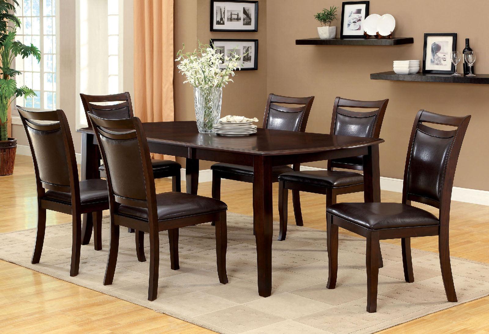 Woodside Dark Cherry/Espresso Dining Table Only