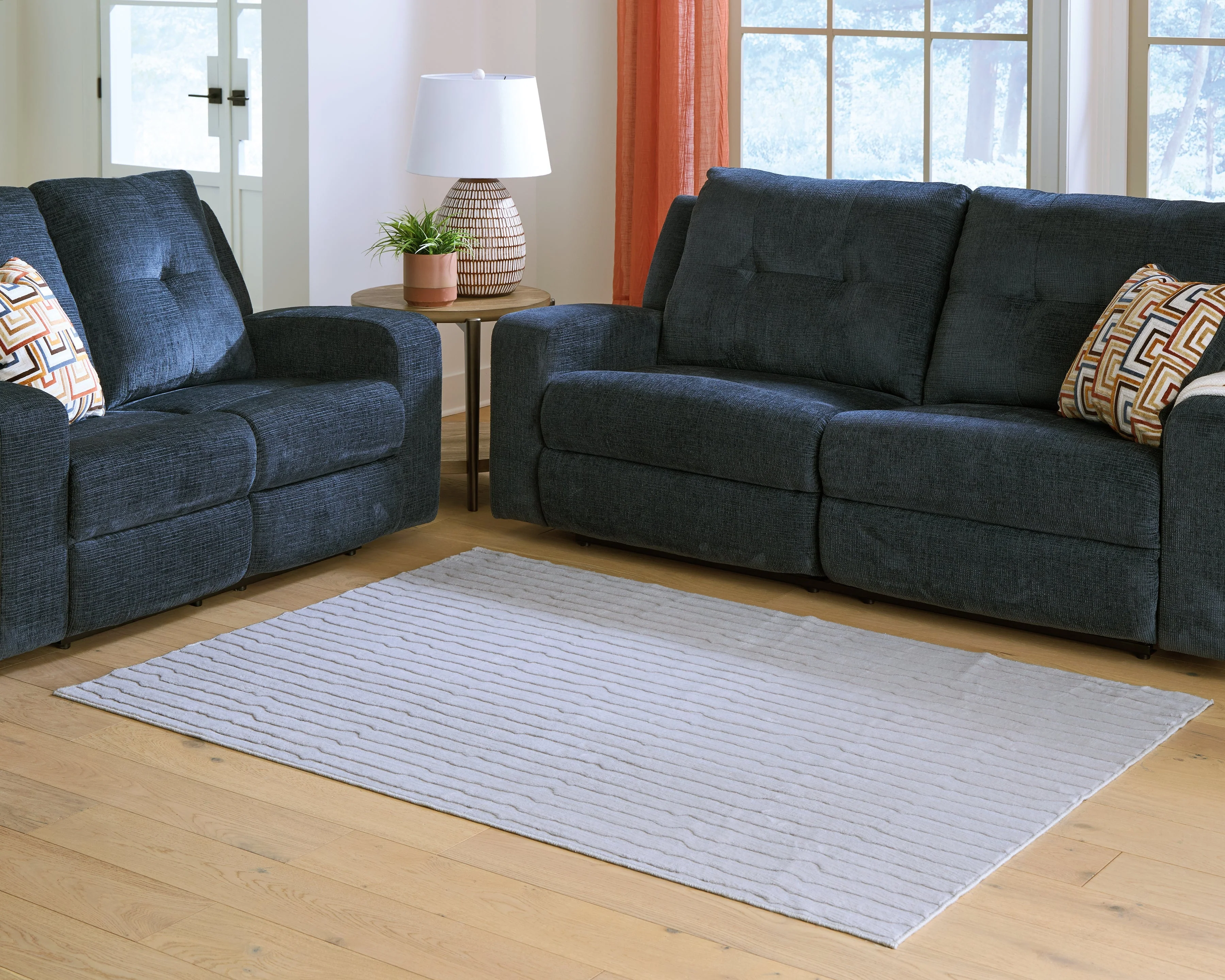 Worthley Gray Washable Large Rug - Image 2