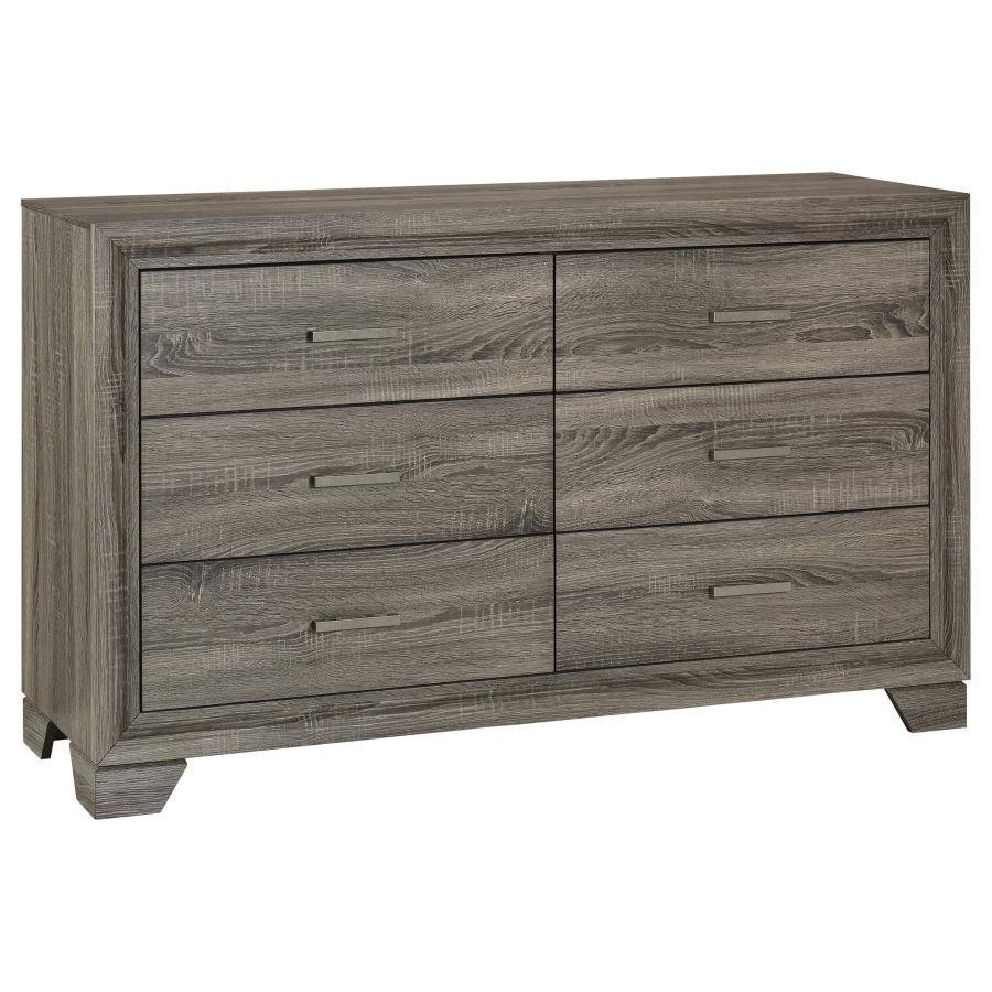 Wright Brown Oak 5-piece Queen Bedroom Set - Image 7