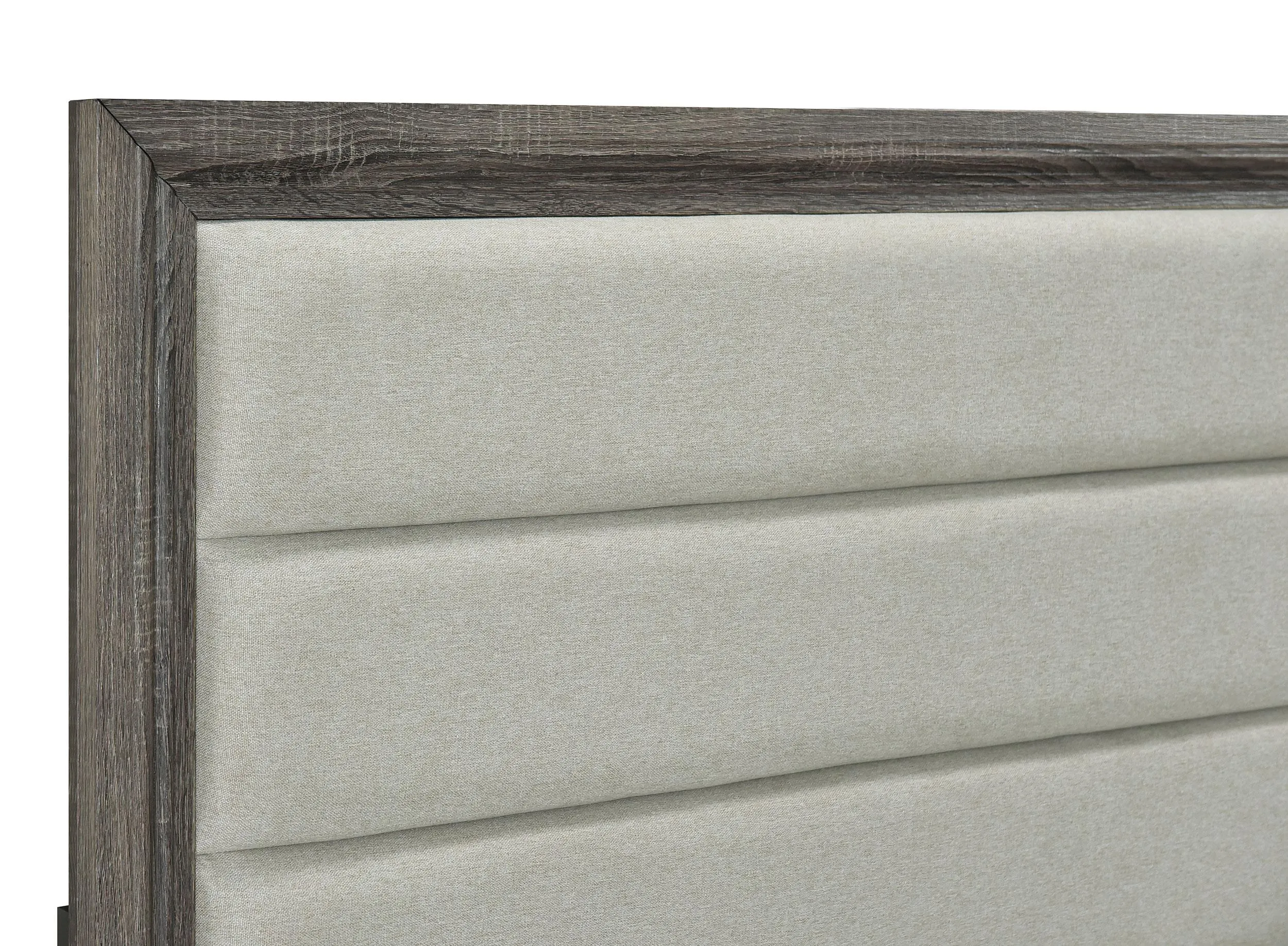 Wright Brown Oak 50-inch Upholstered Eastern King Bed - Image 3