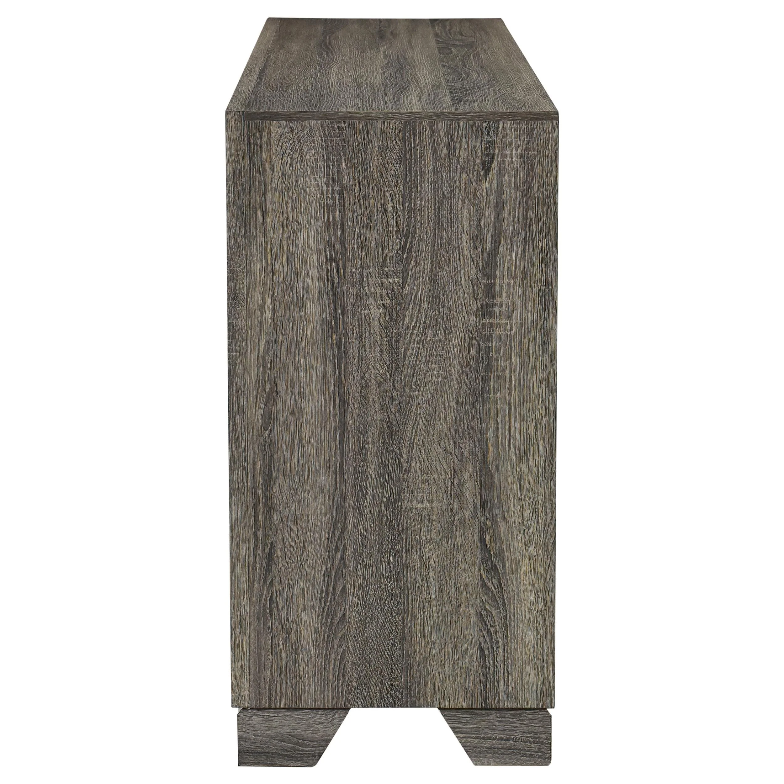 Wright Brown Oak 6-Drawer Dresser - Image 5
