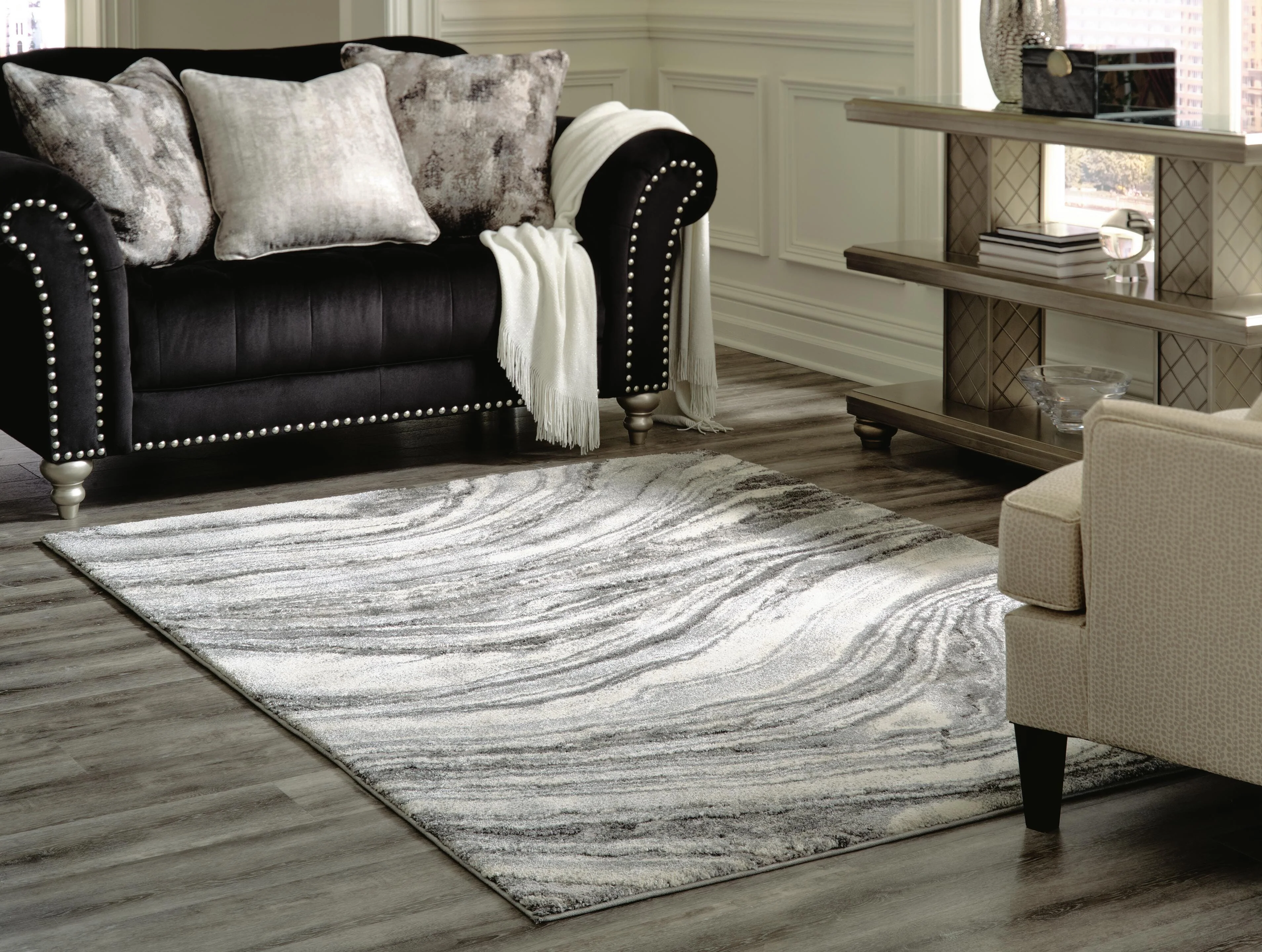 Wysdale Cream/Gray Large Rug - Image 5