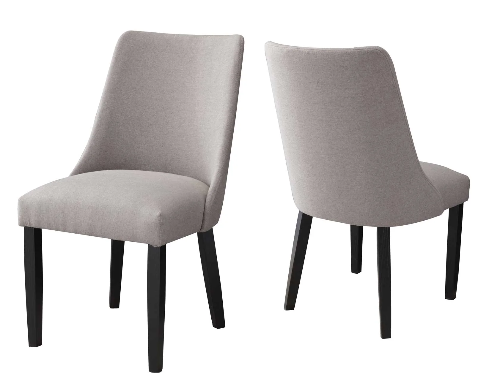 Xena Ebony/Light Gray Round Marble Top Dining Room Set - Image 11