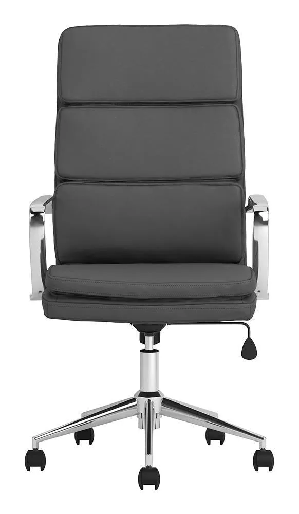 Ximena Gray High Back Upholstered Office Chair - Image 2