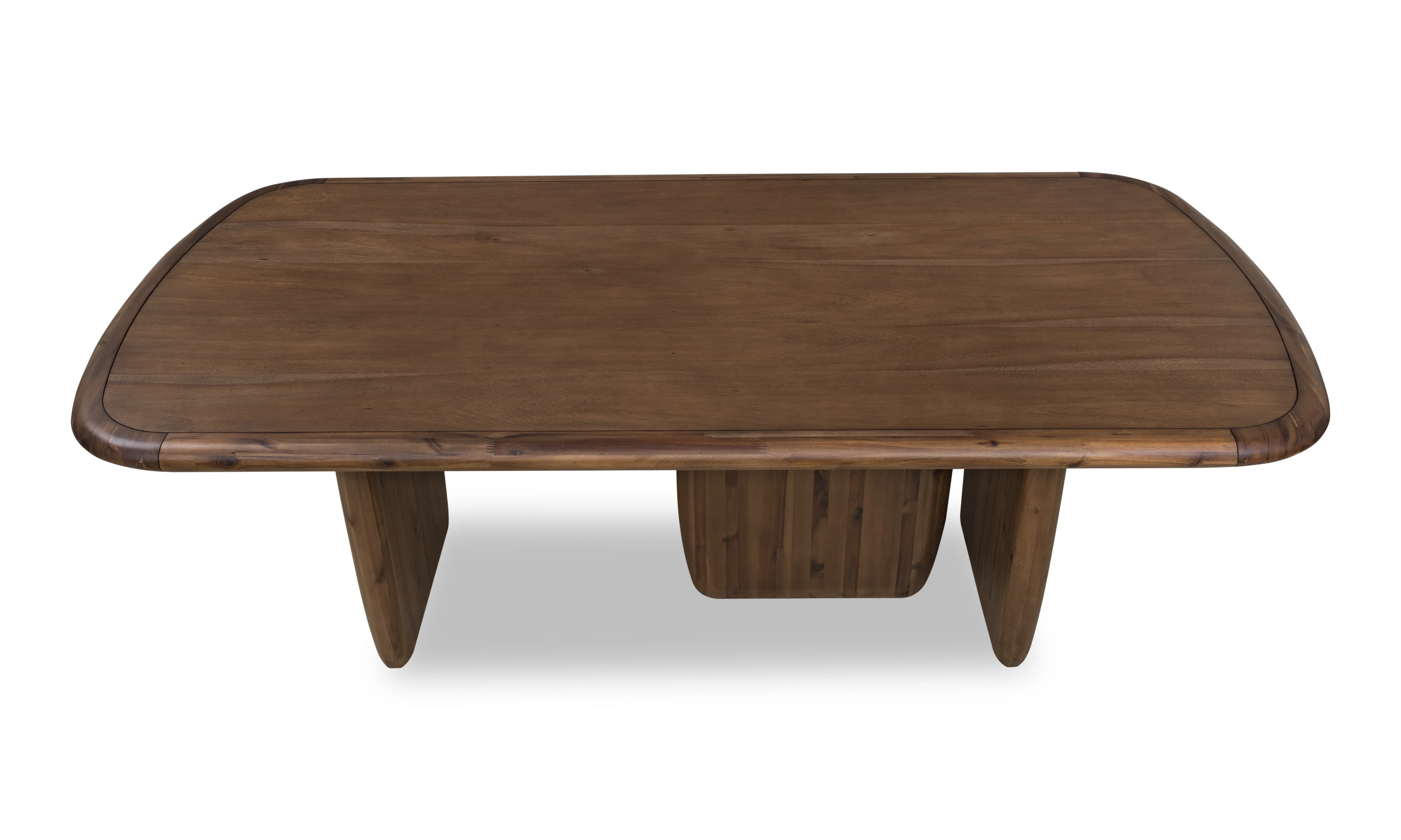 Xolani Rectangular Acacia Wood Pedestal Table in Impala - Image 7