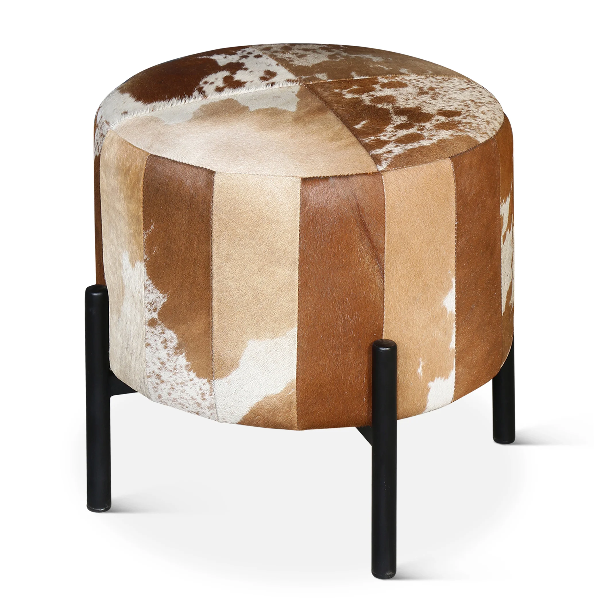 Nola 20" Stool in Brown Hair on Hide - Image 8