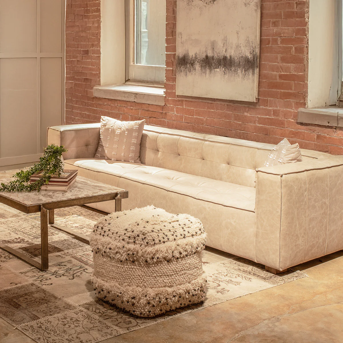 Marrakech 18" Accent Ottoman in Moroccan Sequined - Image 5