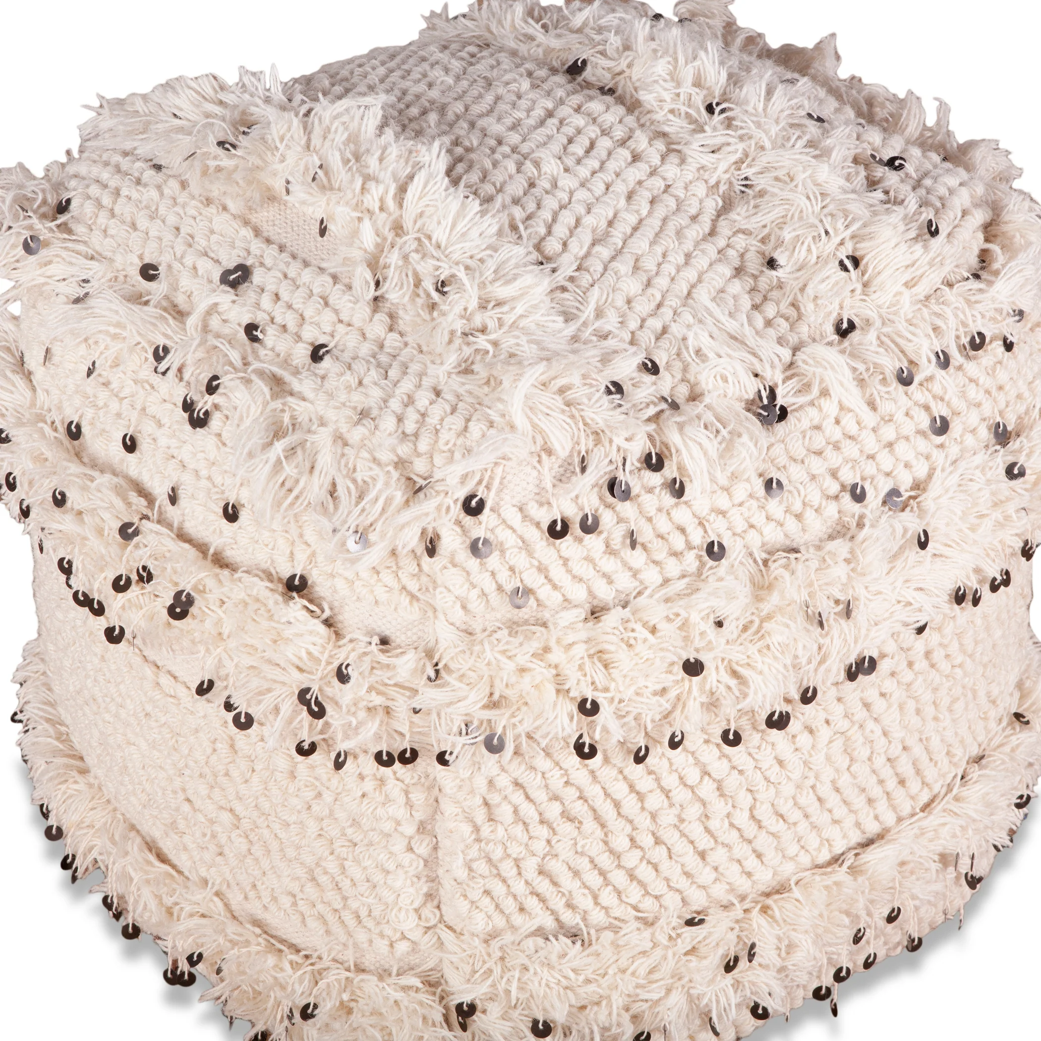 Marrakech 18" Accent Ottoman in Moroccan Sequined - Image 7