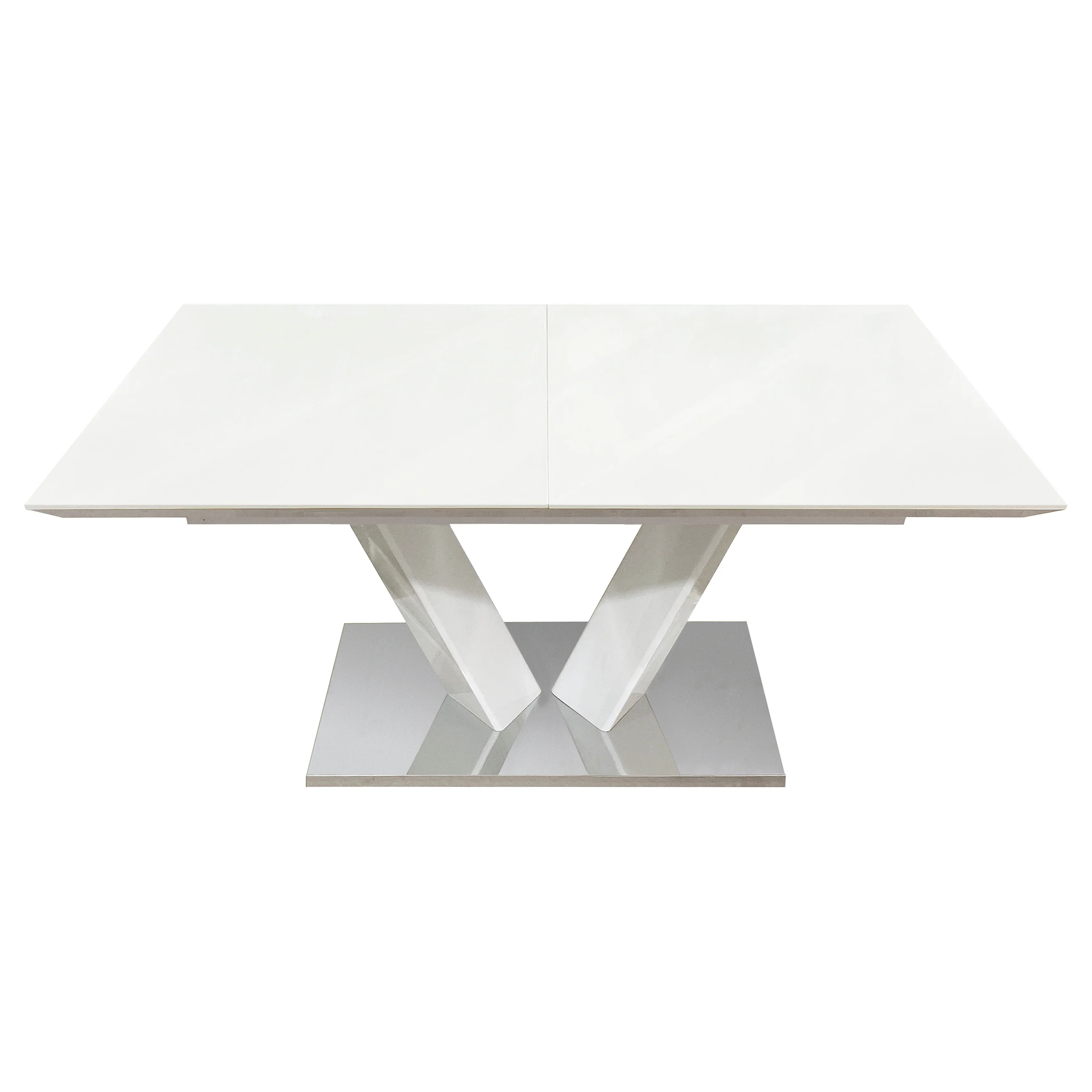 Yannis Chrome Metal 7-Piece Dining Room Set - Image 4
