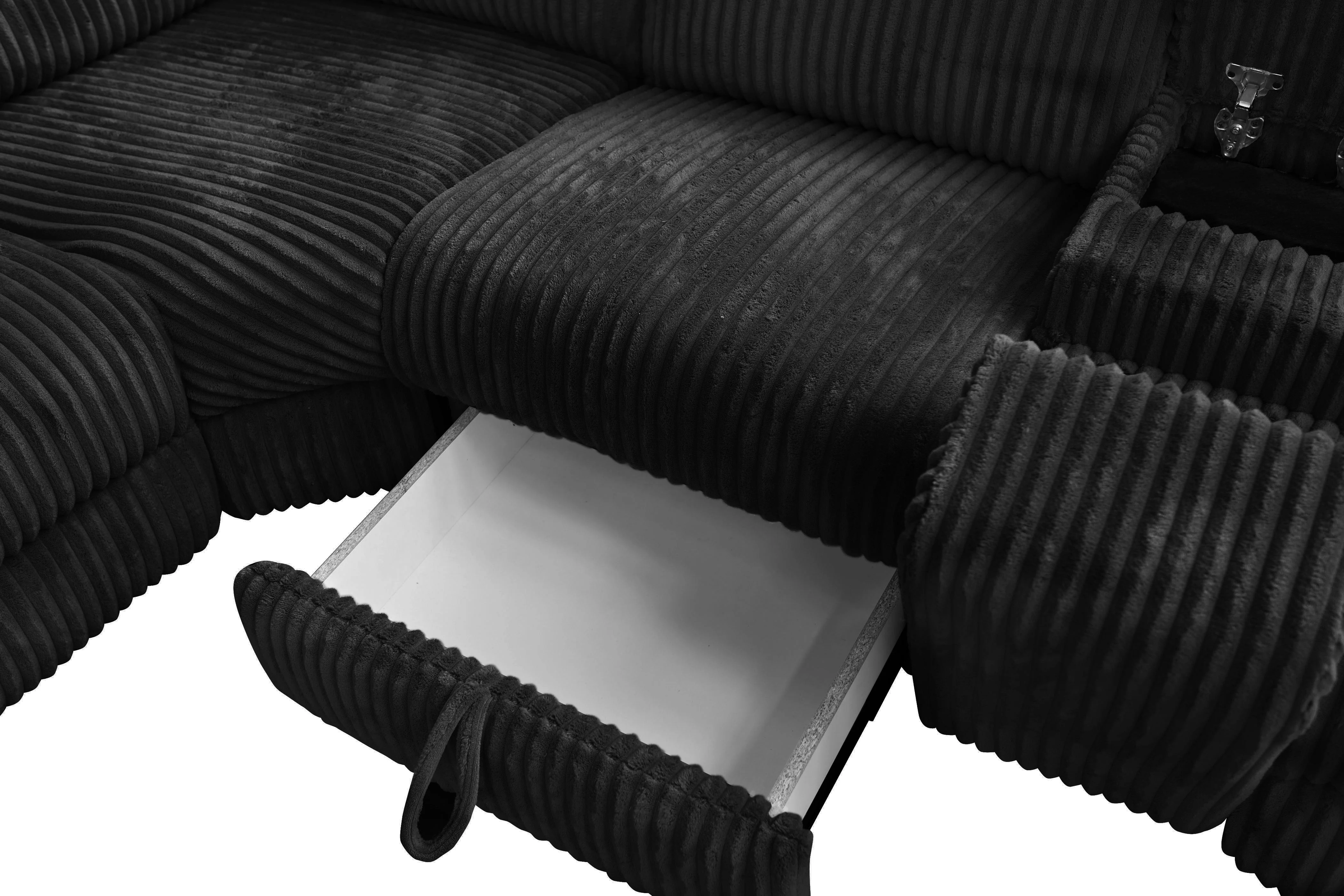 Yash Black 6-Piece Power Reclining Sectional - Image 4