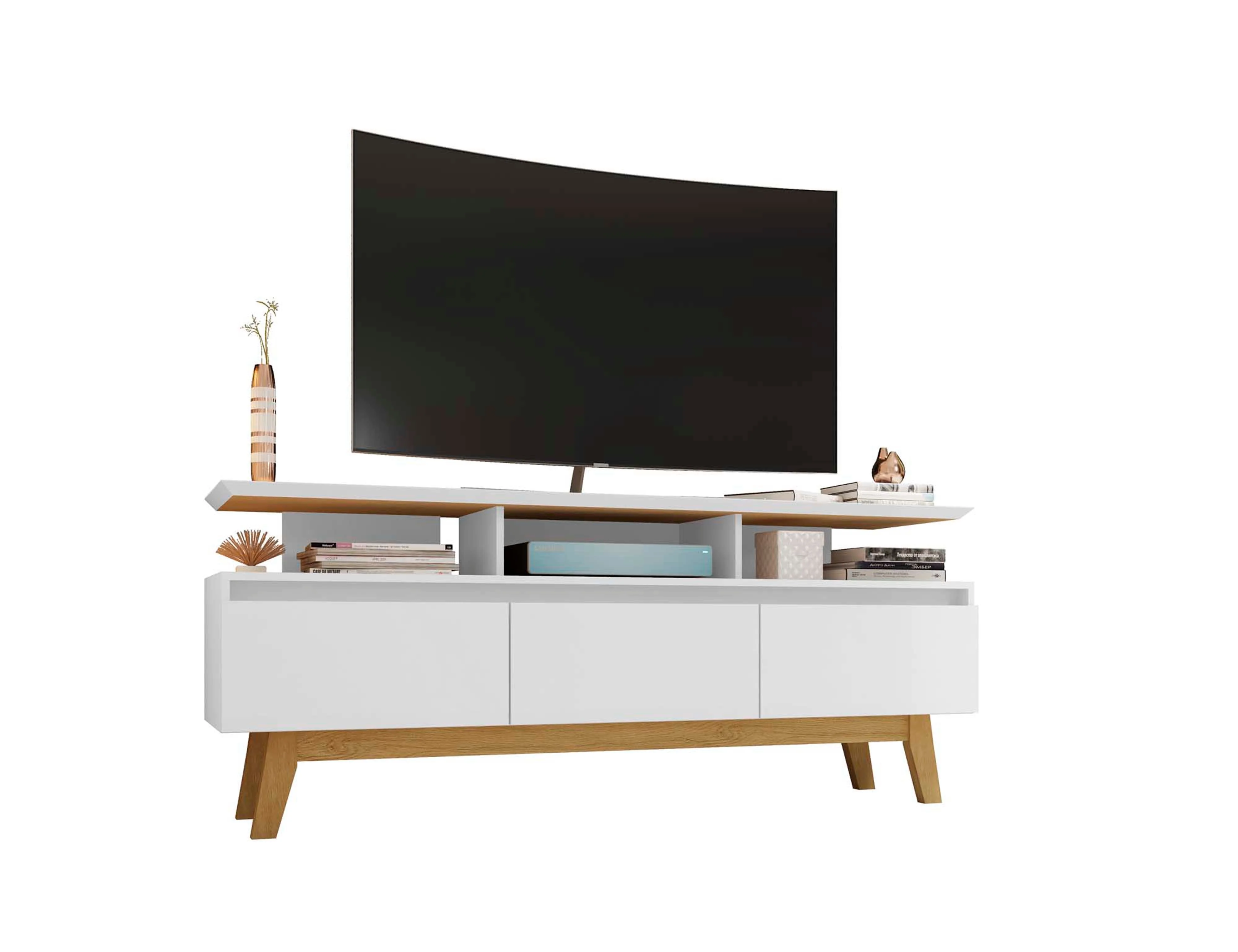 Yonkers 62.99 TV Stand in White - Image 7