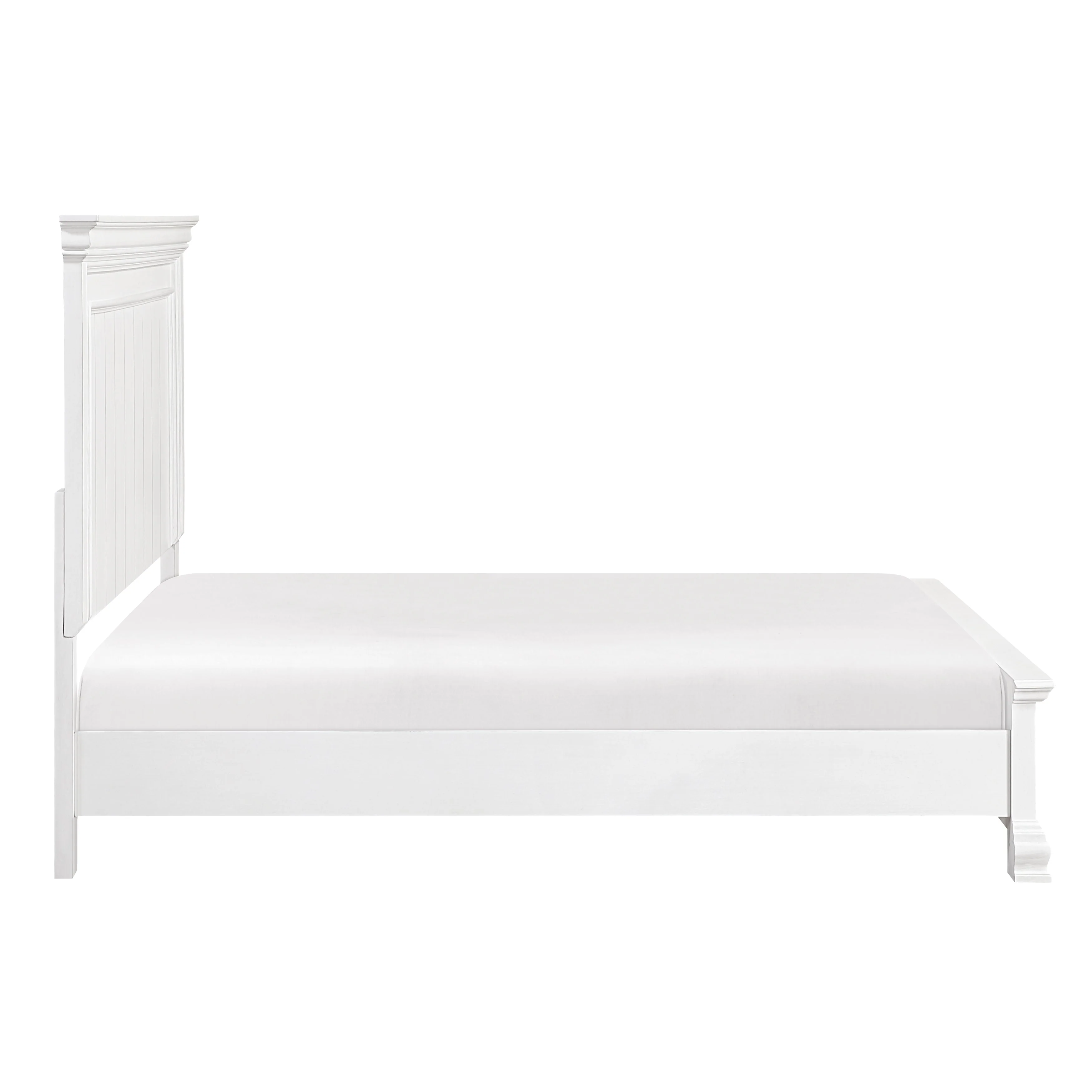 York White California King Bed - Image 4
