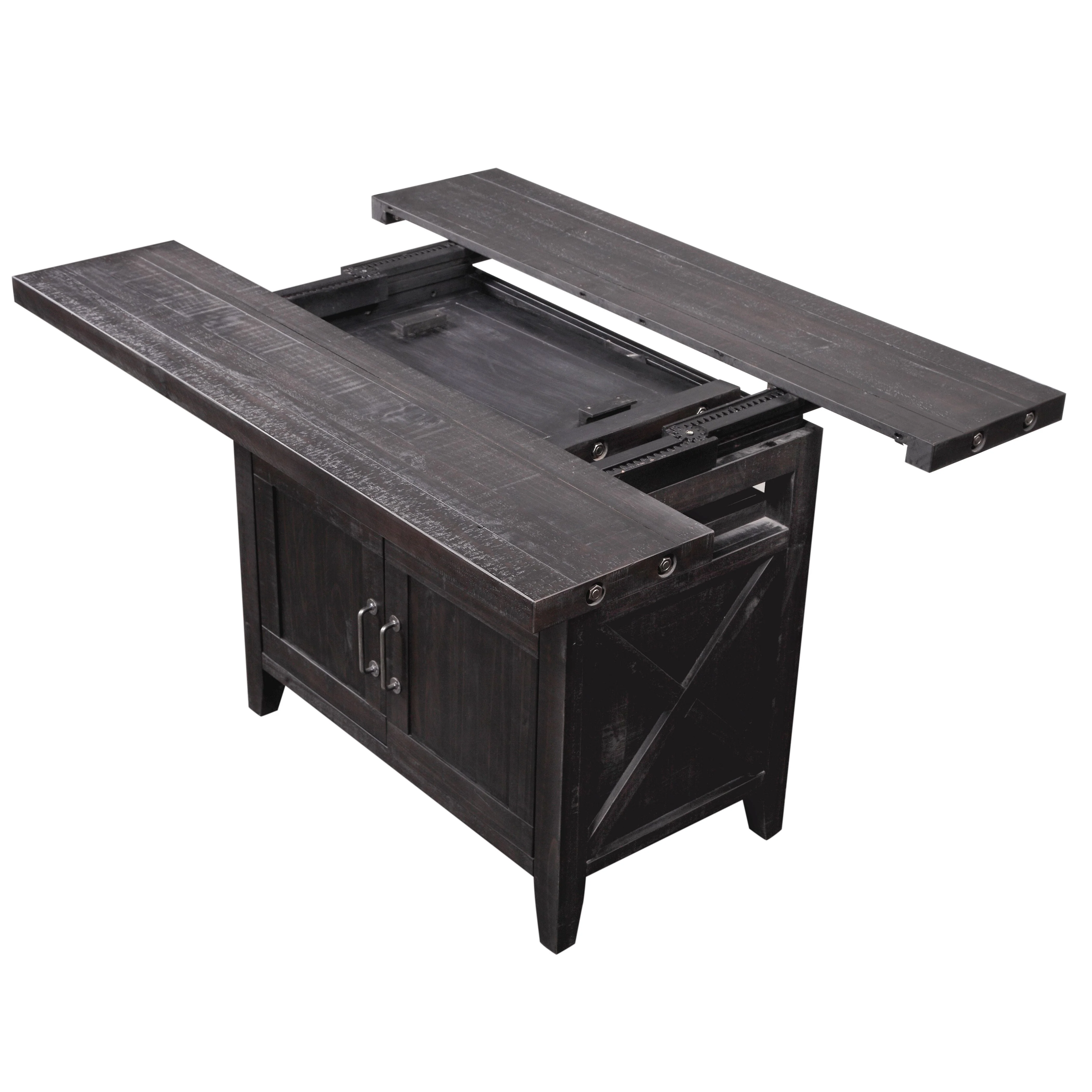 Yosemite Counter Height Rectangular Extension Table in Cafe - Image 2