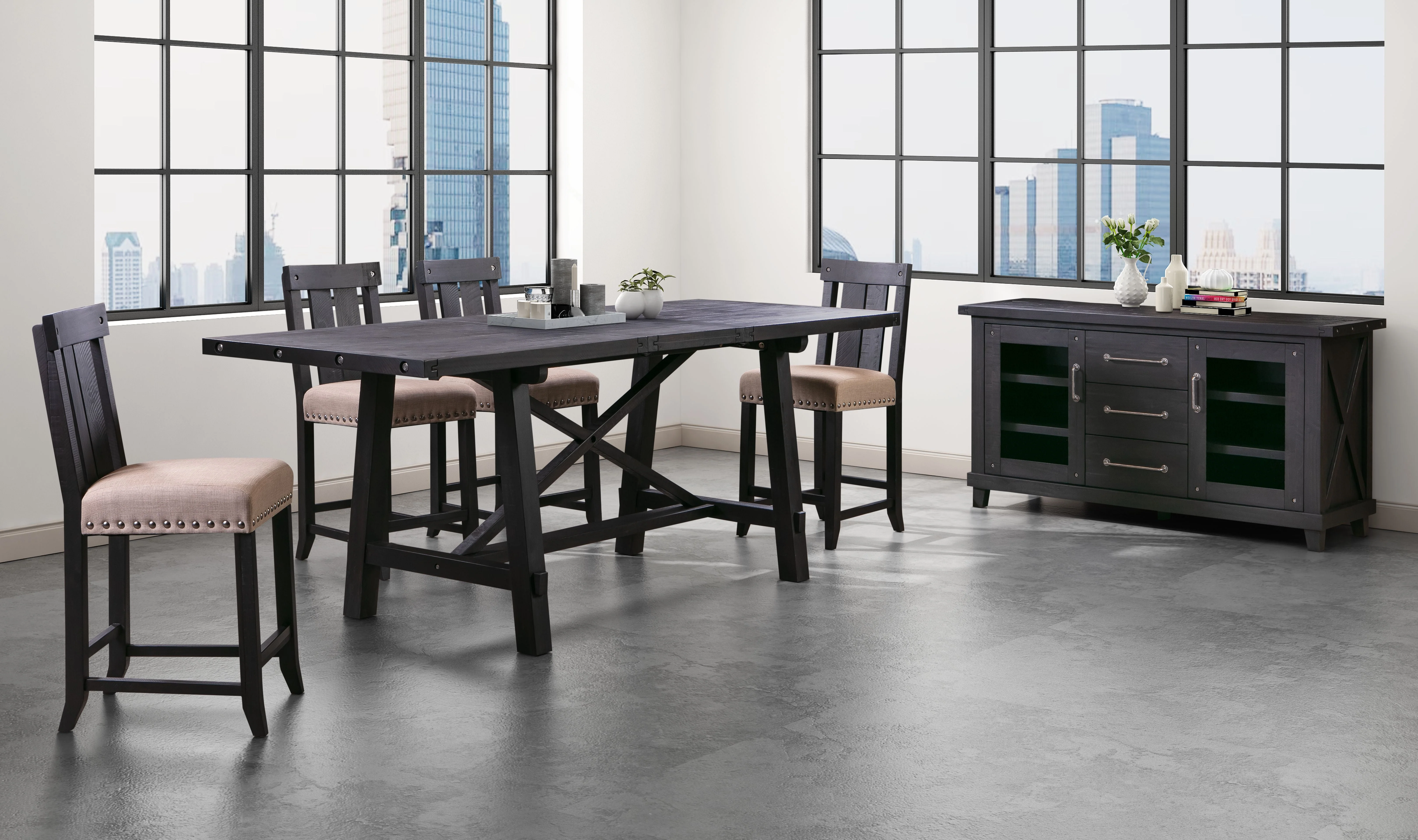 Yosemite Rectangle Counter Table in Cafe - Image 2