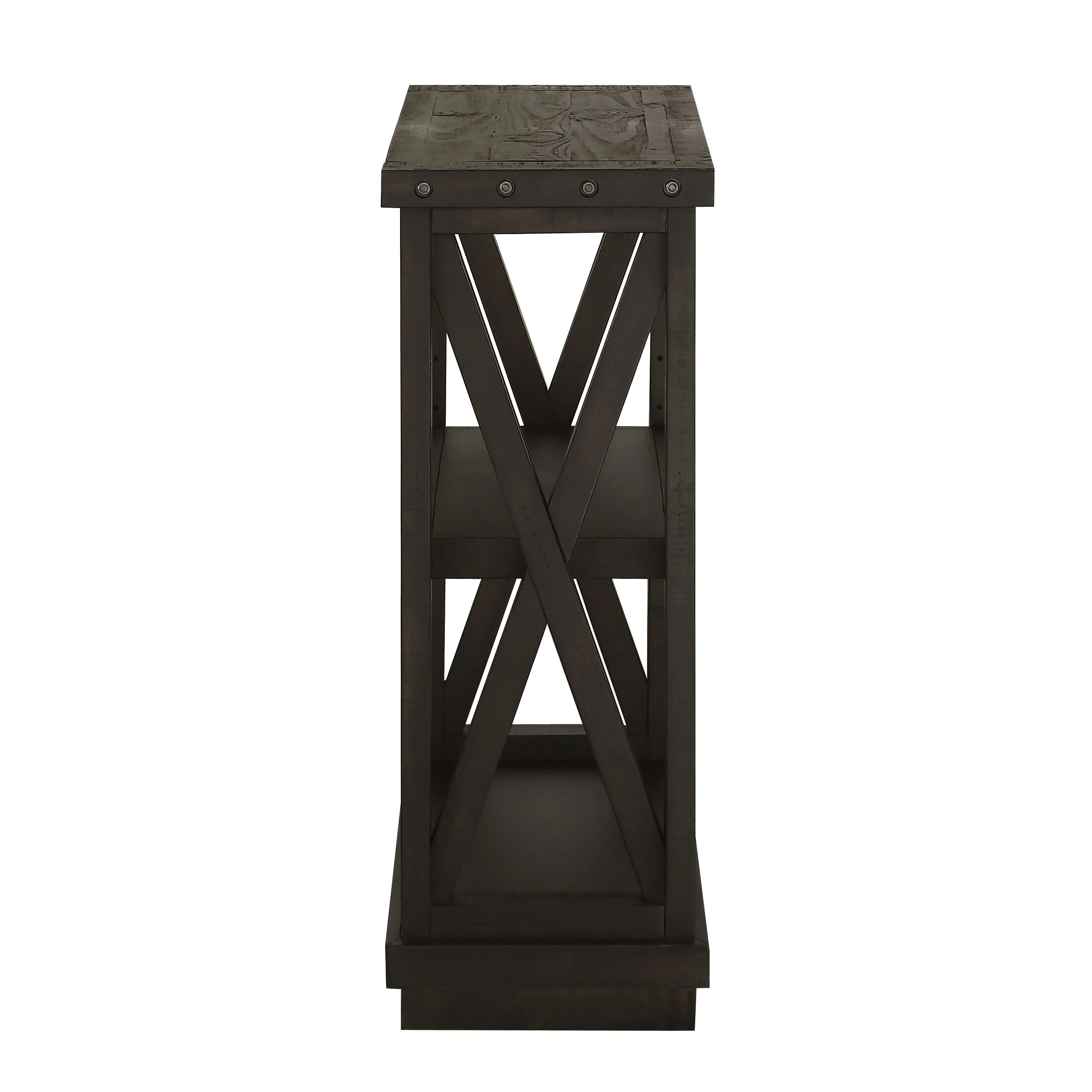 Yosemite Solid Wood 36x39 inch Bookshelf in Cafe - Image 5
