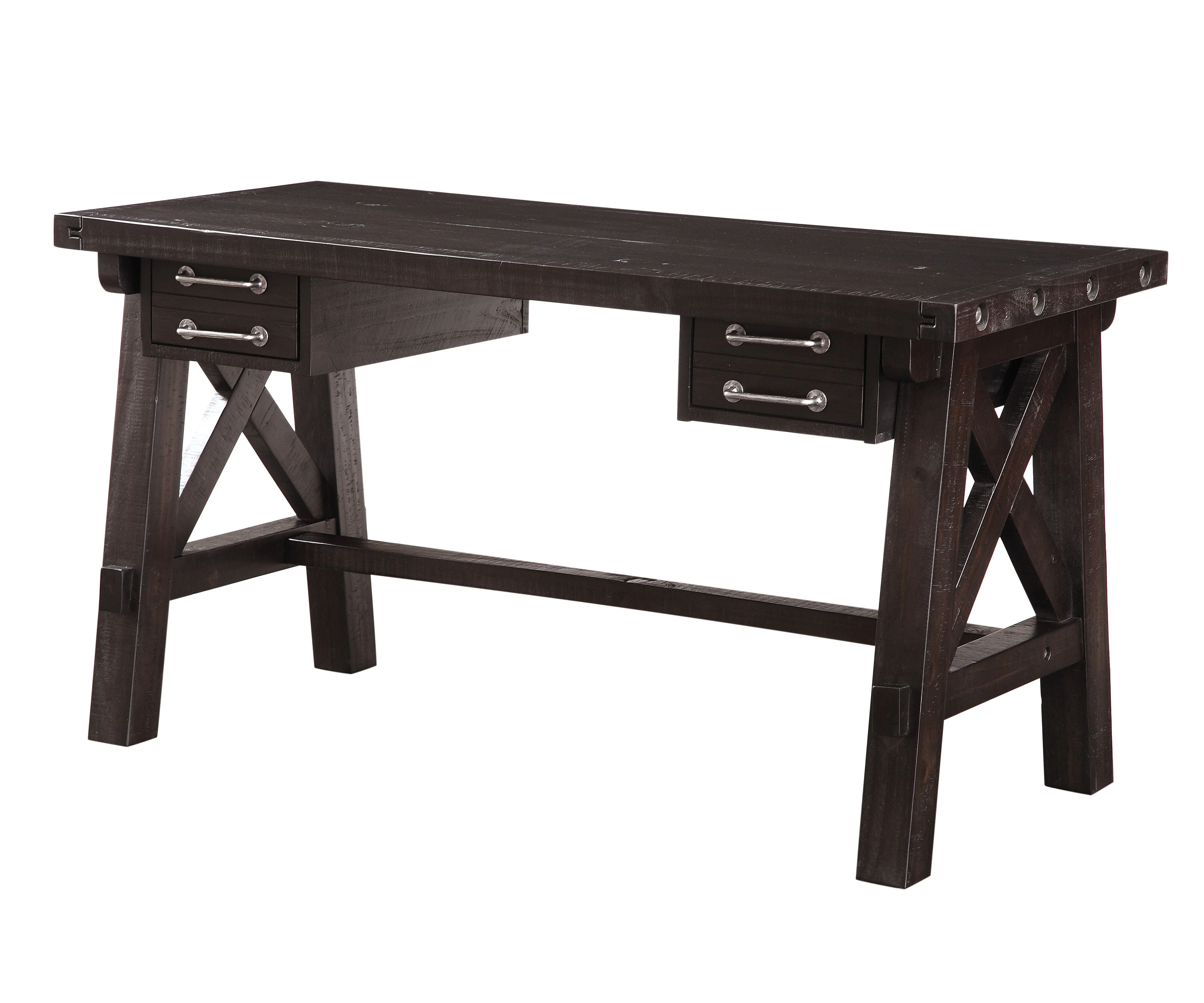 Yosemite Solid Wood Desk in Cafe - Image 4