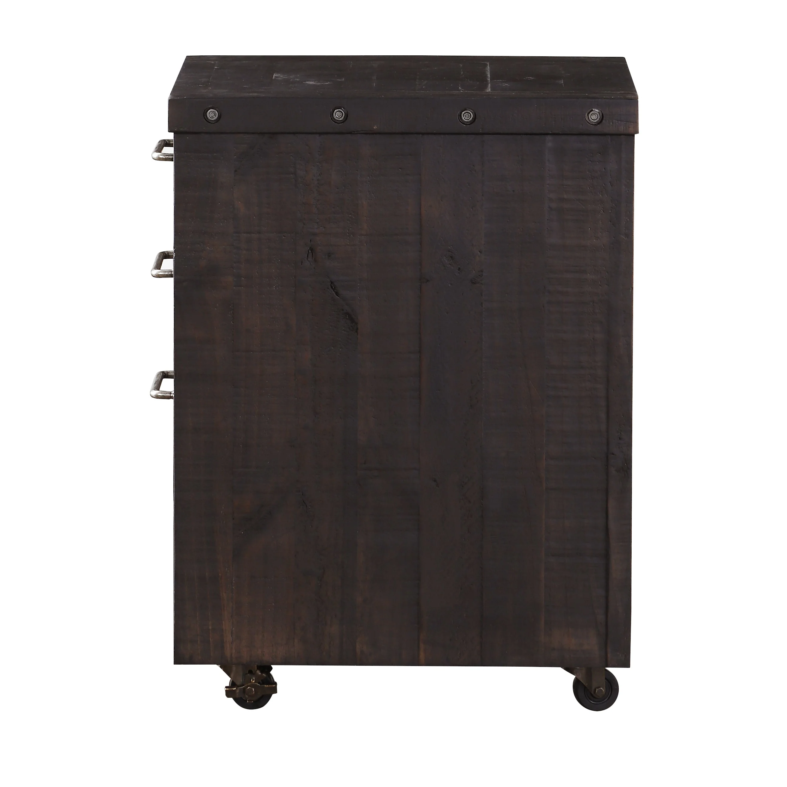 Yosemite Solid Wood Rollling File Cabinet in Cafe - Image 5