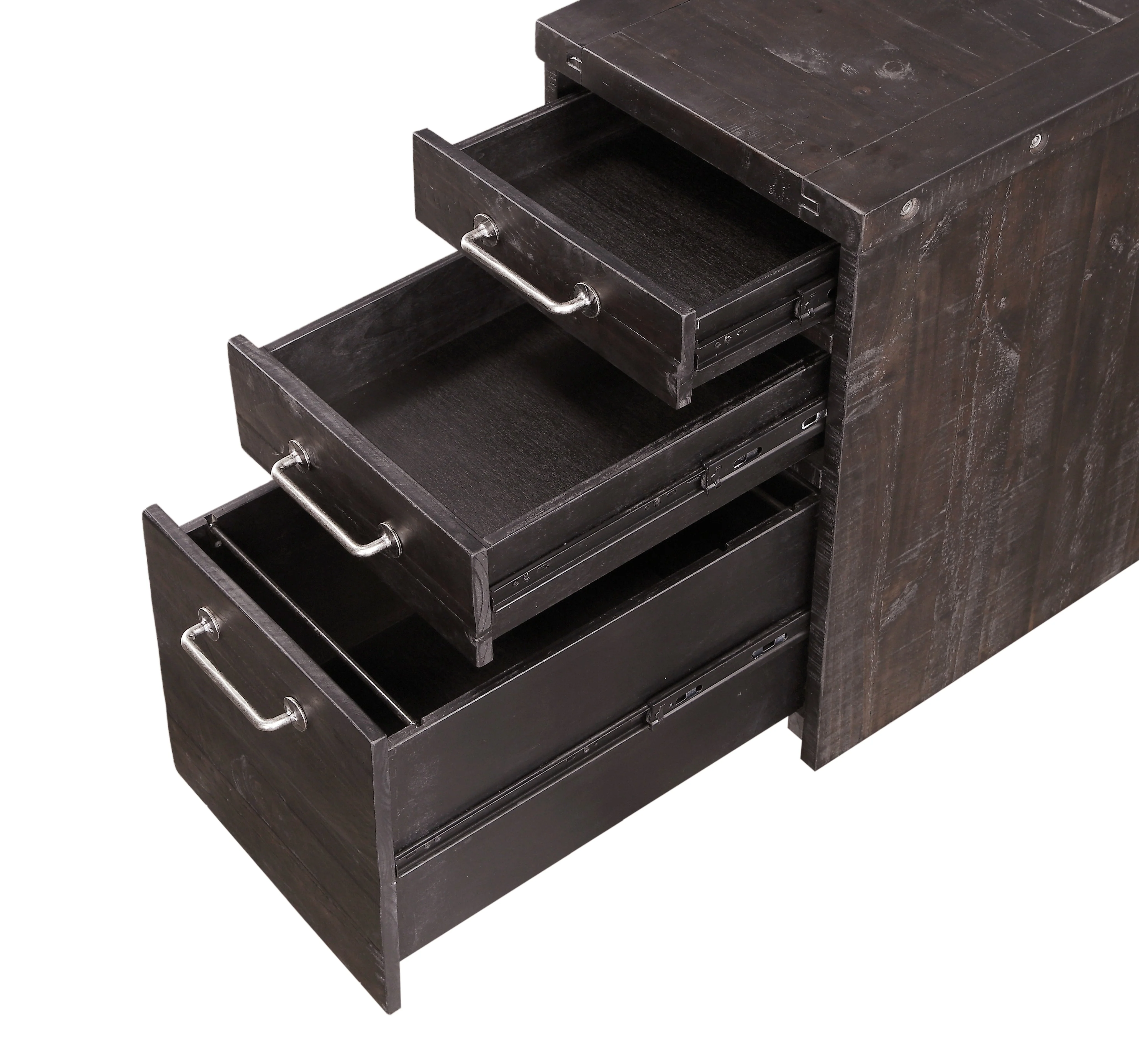 Yosemite Solid Wood Rollling File Cabinet in Cafe - Image 6
