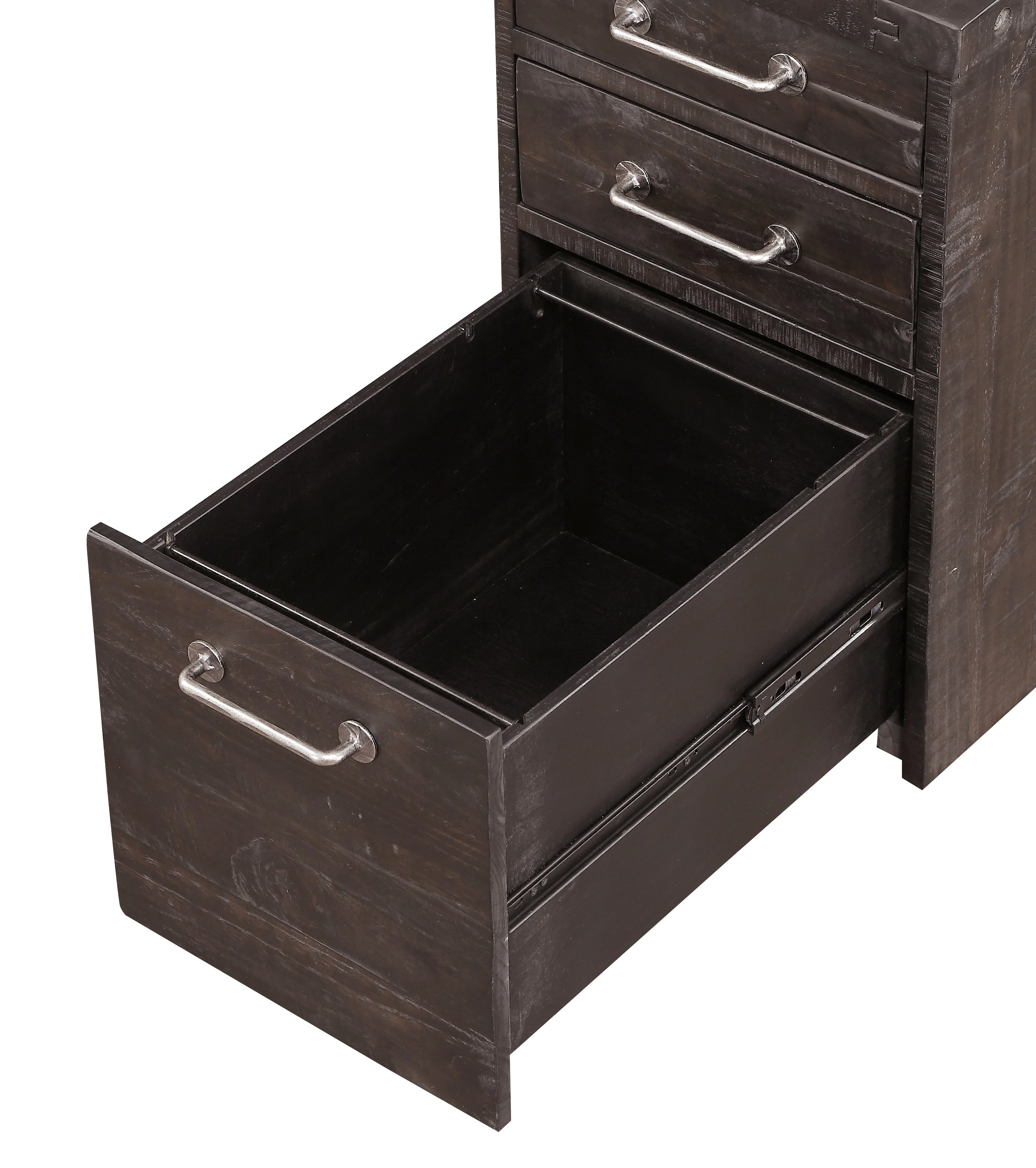 Yosemite Solid Wood Rollling File Cabinet in Cafe - Image 7
