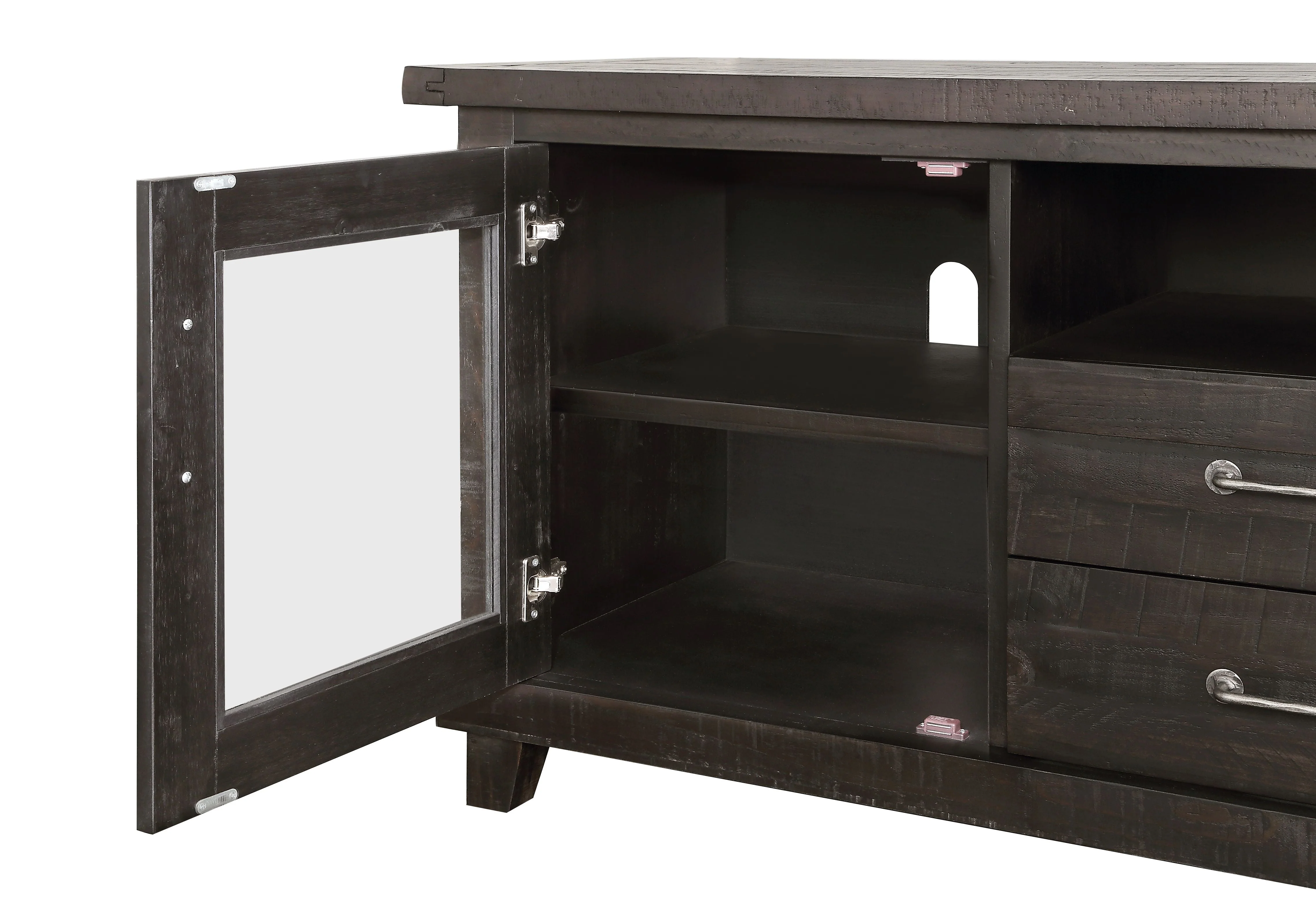 Yosemite Solid Wood Two Drawer Media Console in Cafe - Image 5