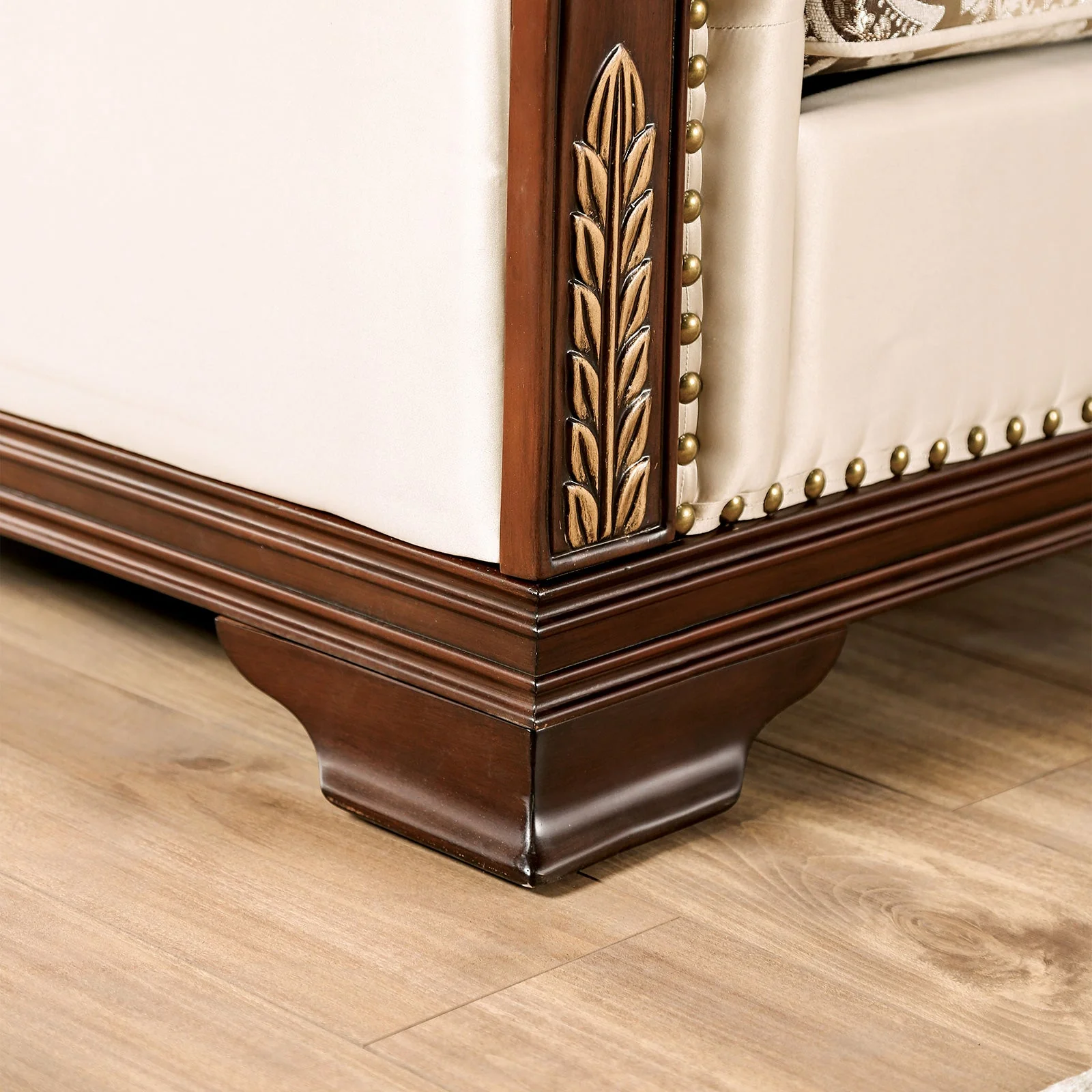 Yucatan Dark Cherry/Beige Sofa & Loveseat - Image 9