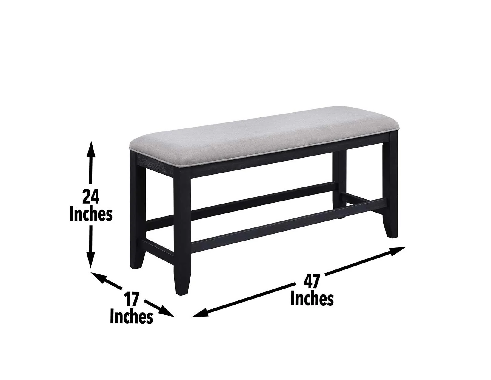 Yves 24-inch Counter Bench - Image 6