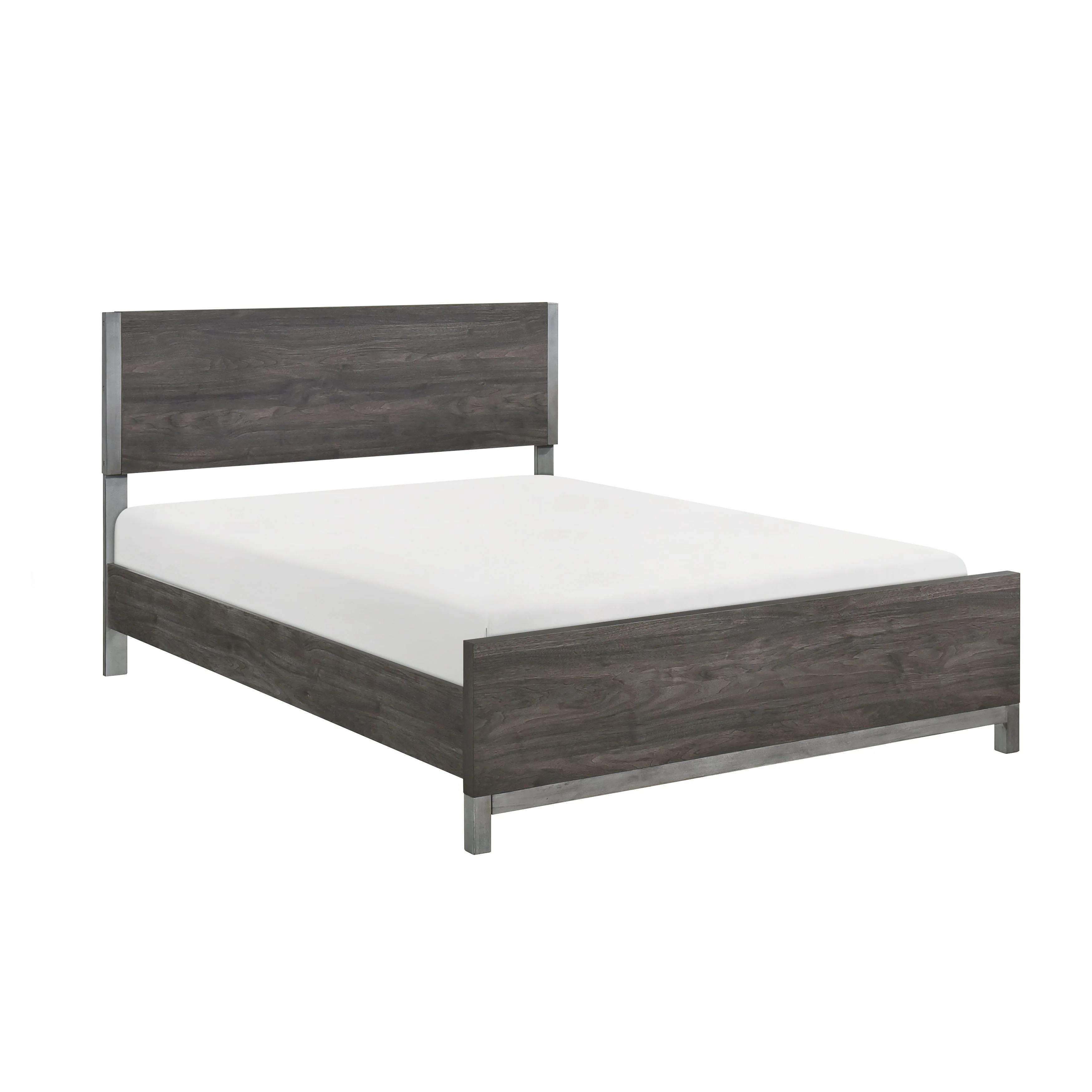 Zephyr Brownish Gray California King Panel Bed - Image 3