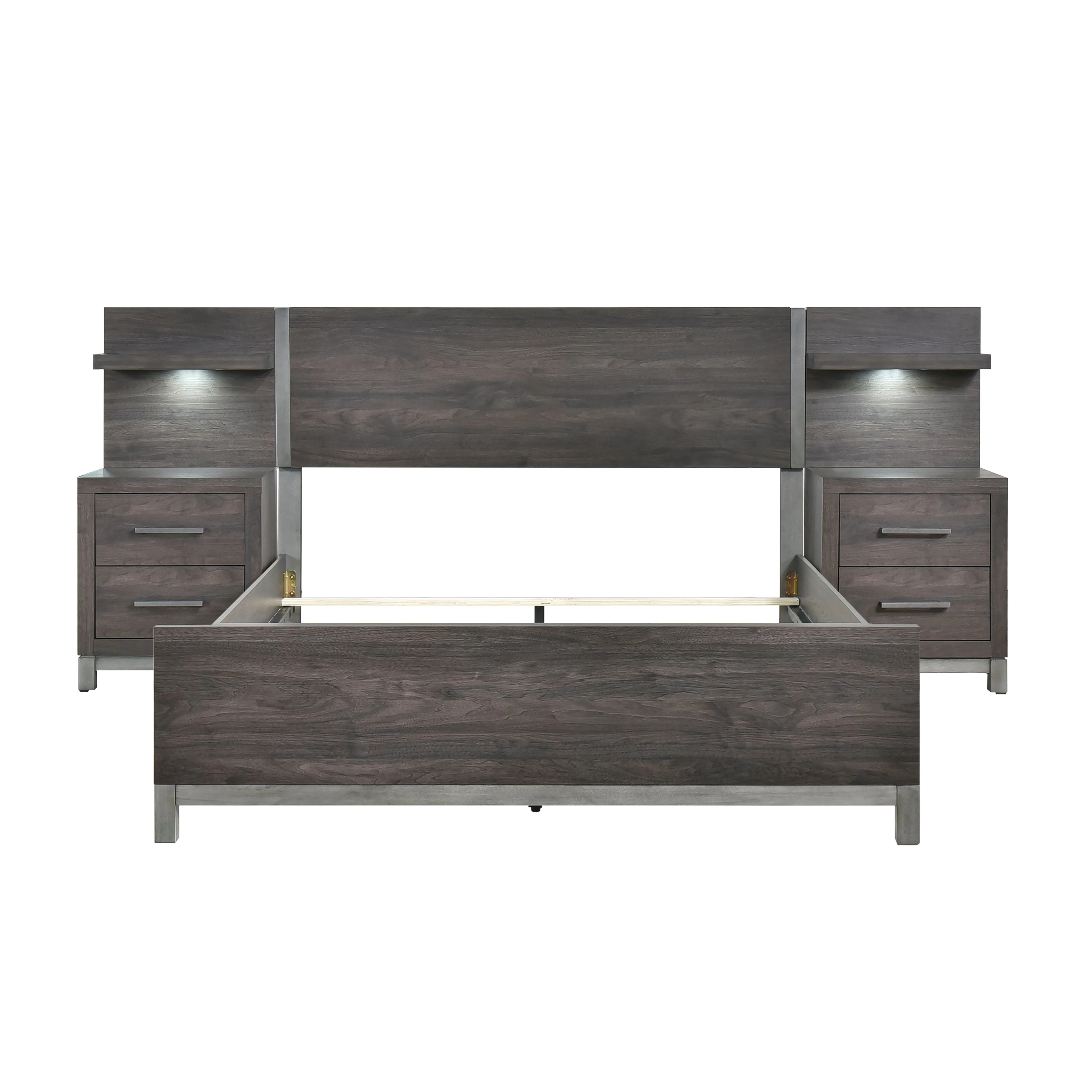 Zephyr Brownish Gray Youth Wall Bedroom Set - Image 3