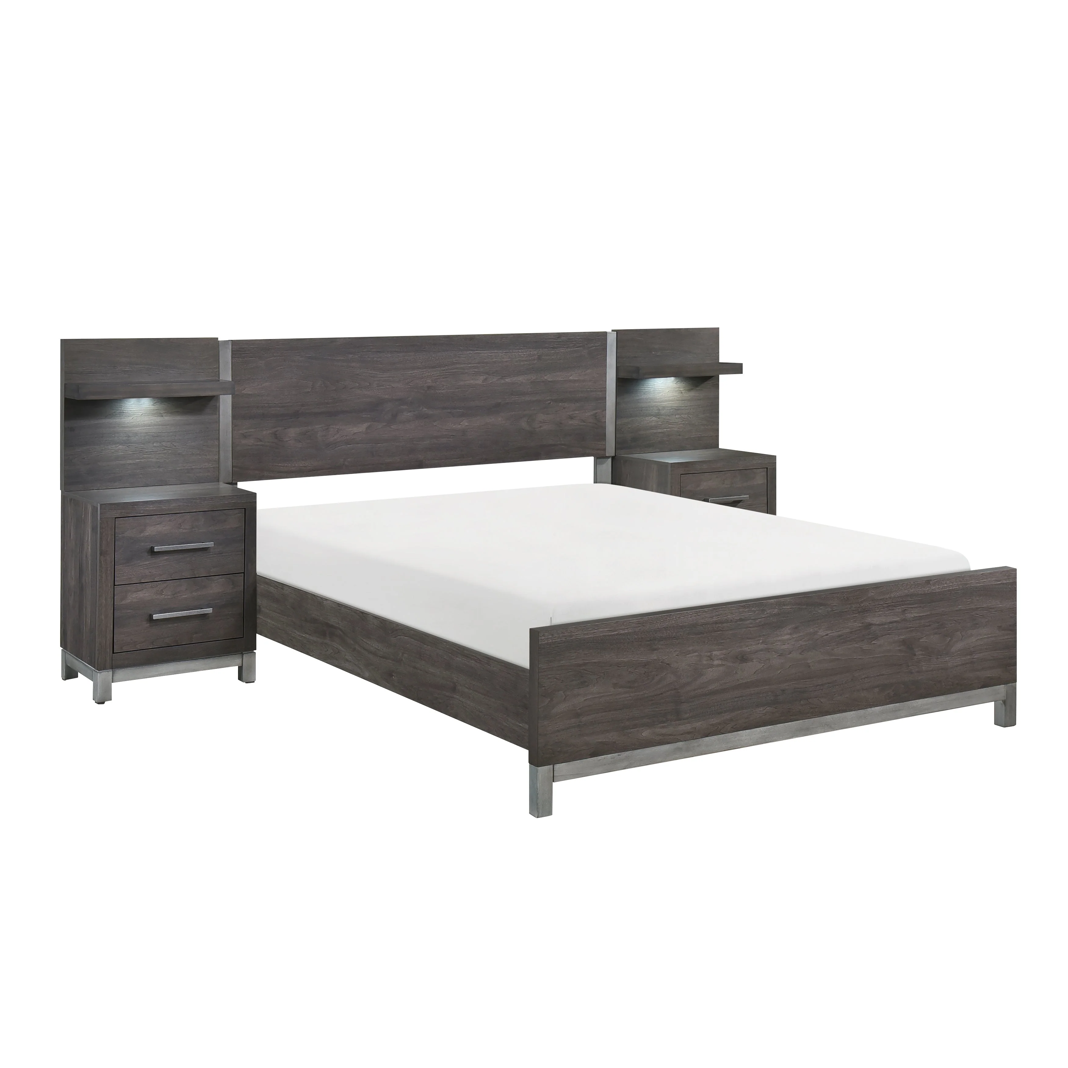 Zephyr Brownish Gray Youth Wall Bedroom Set - Image 4