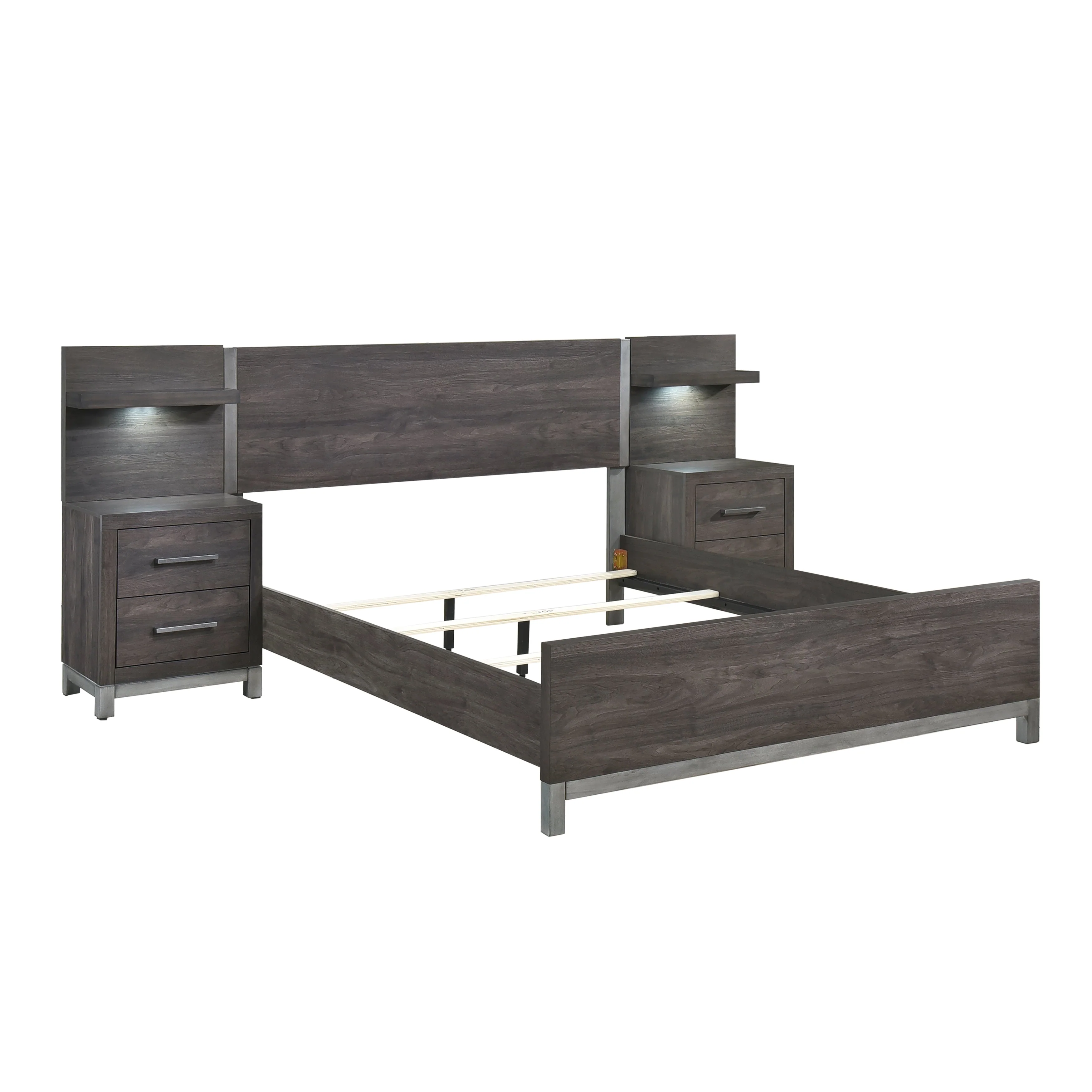 Zephyr Brownish Gray Youth Wall Bedroom Set - Image 5