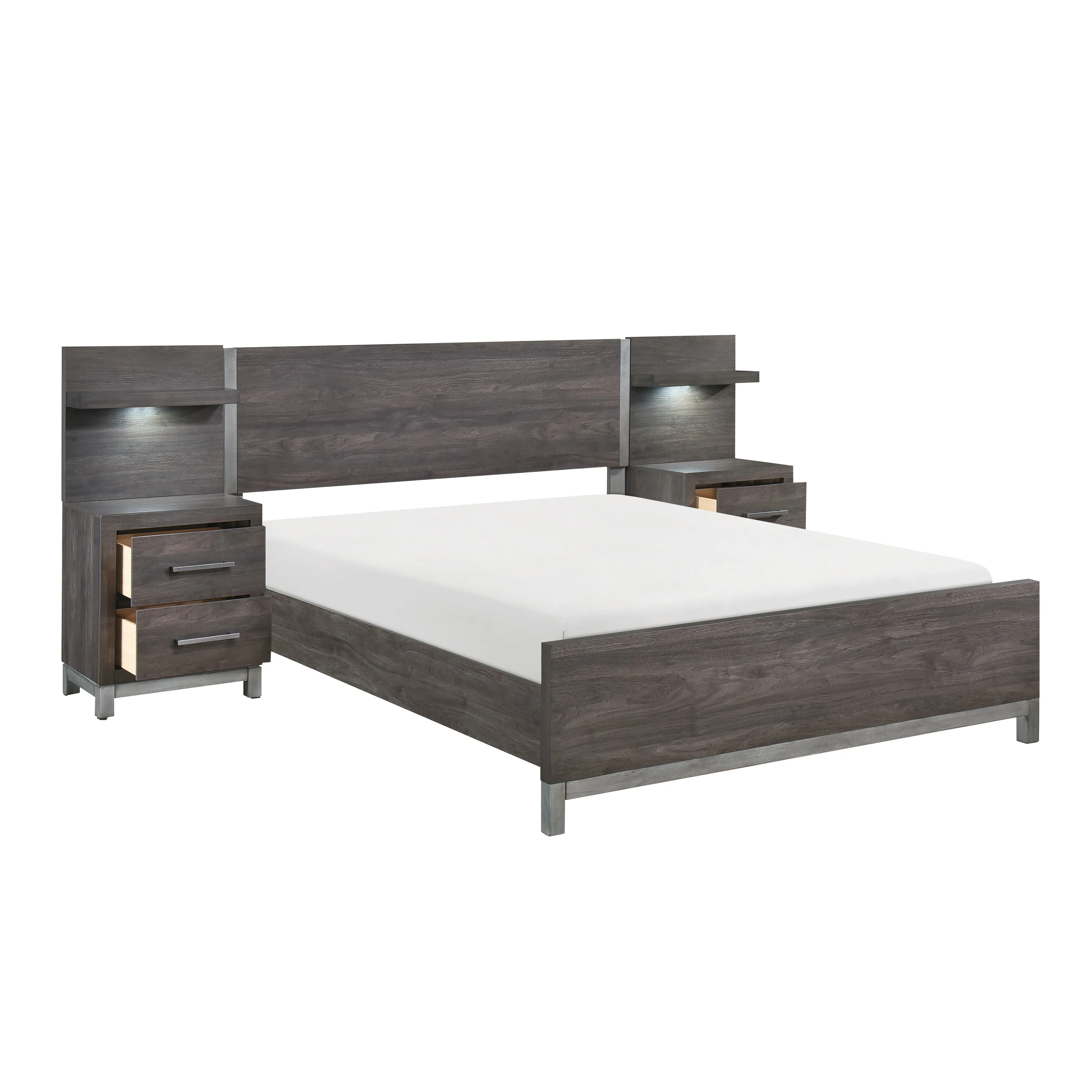 Zephyr Brownish Gray Youth Wall Bedroom Set - Image 6