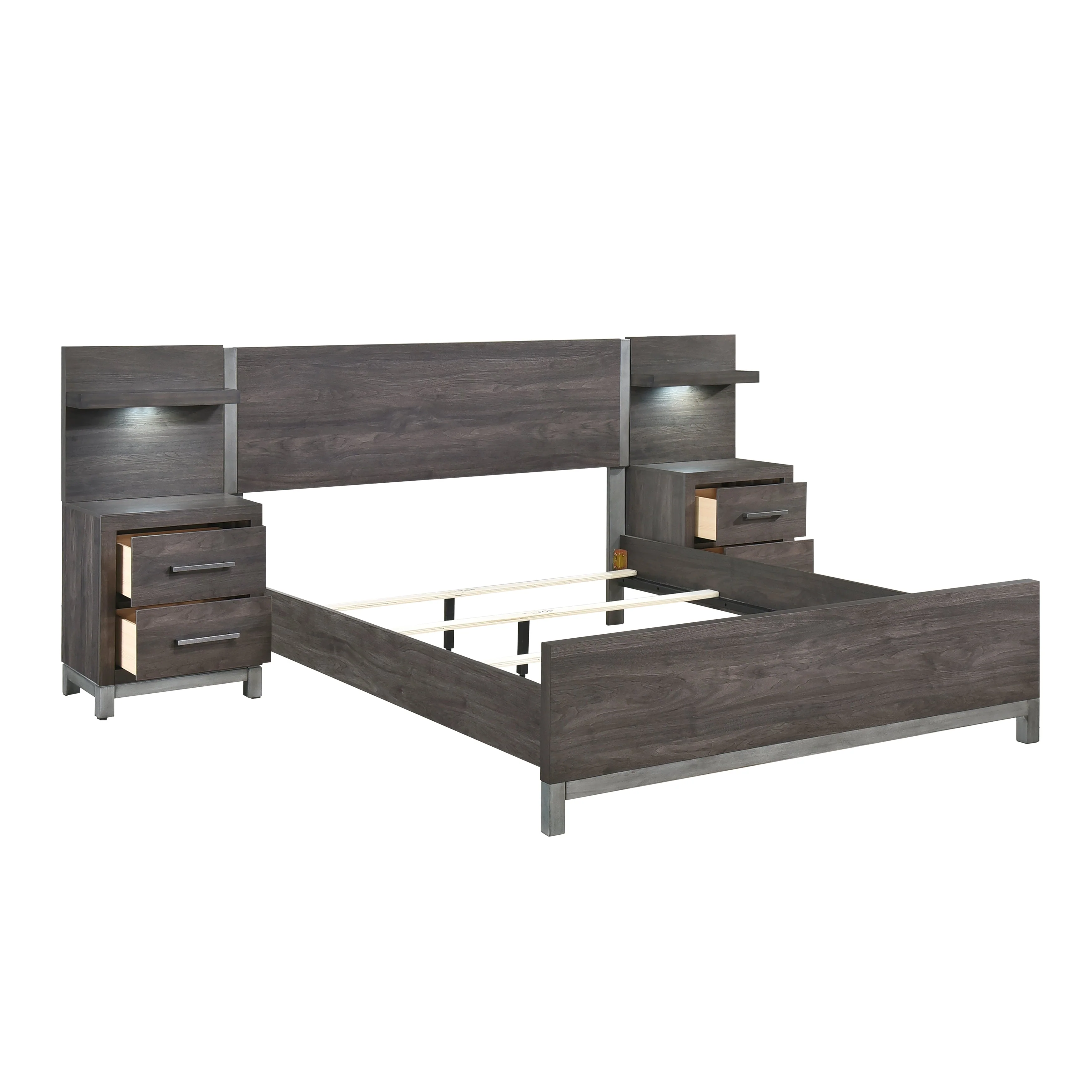 Zephyr Brownish Gray Youth Wall Bedroom Set - Image 7