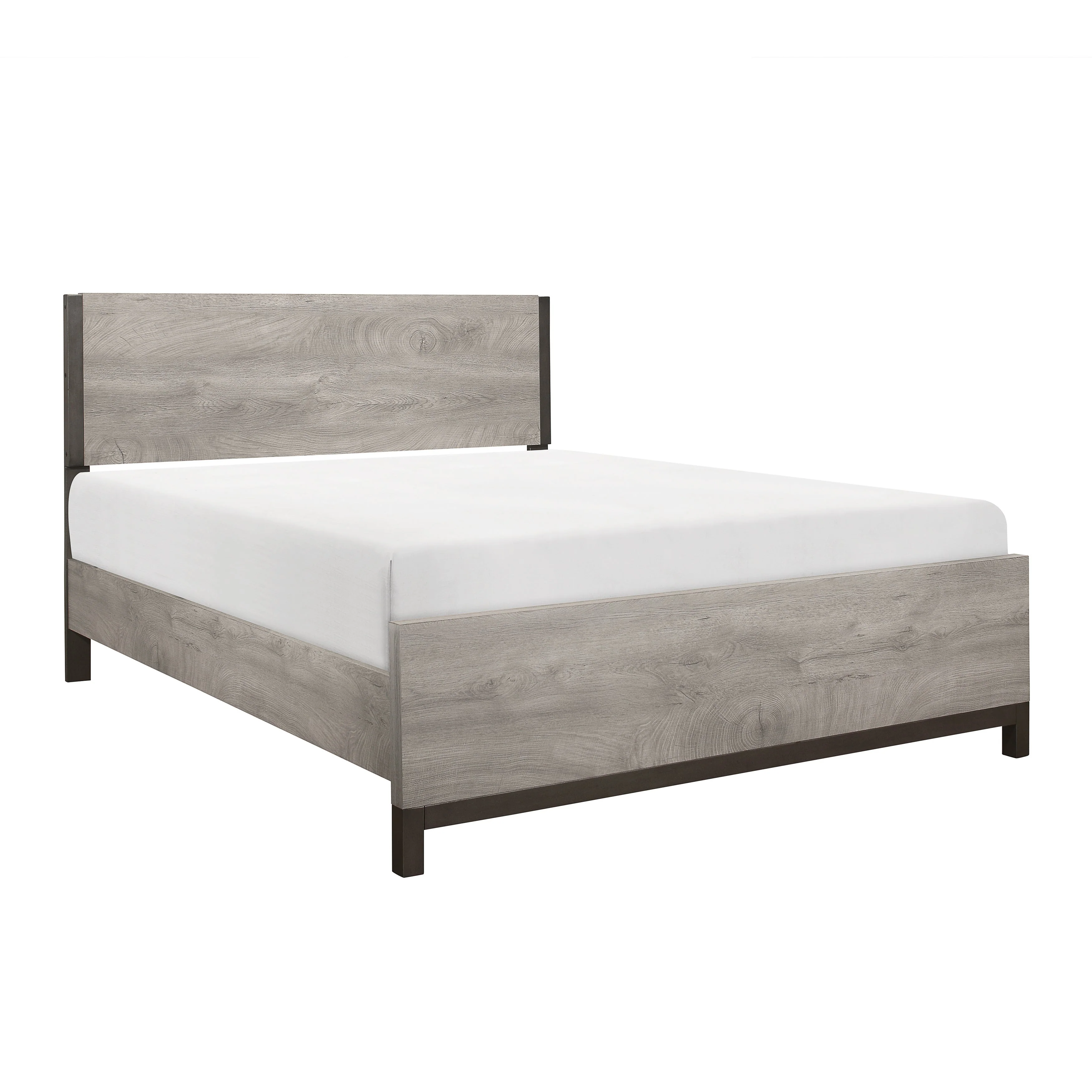 Zephyr Light Gray California King Panel Bed - Image 3
