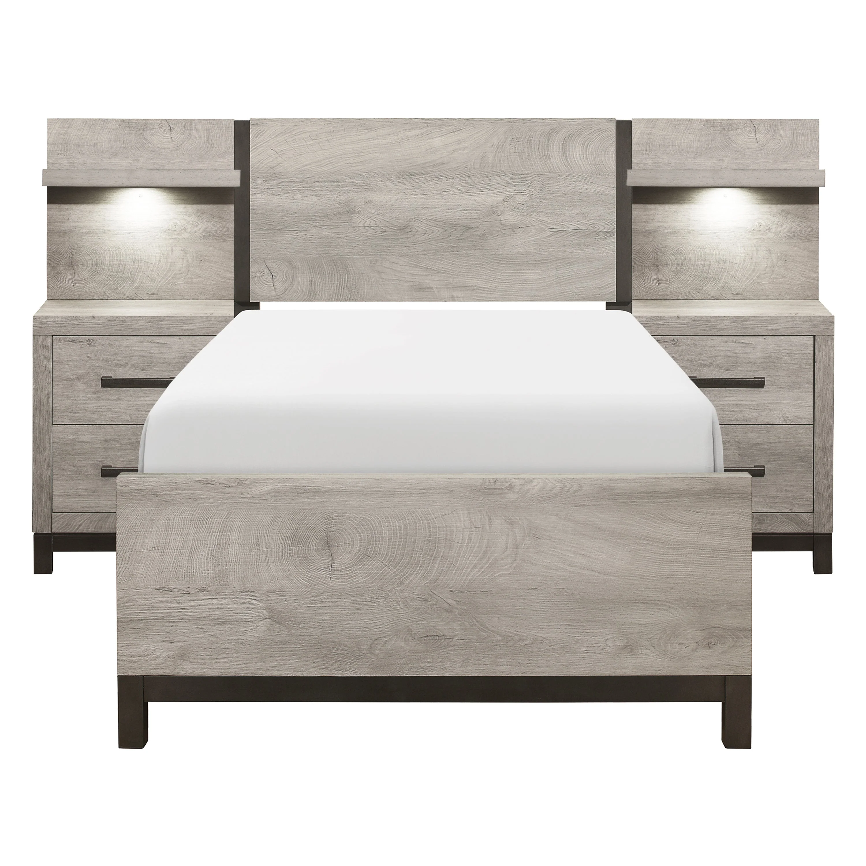 Zephyr Light Gray Youth Wall Bedroom Set - Image 2