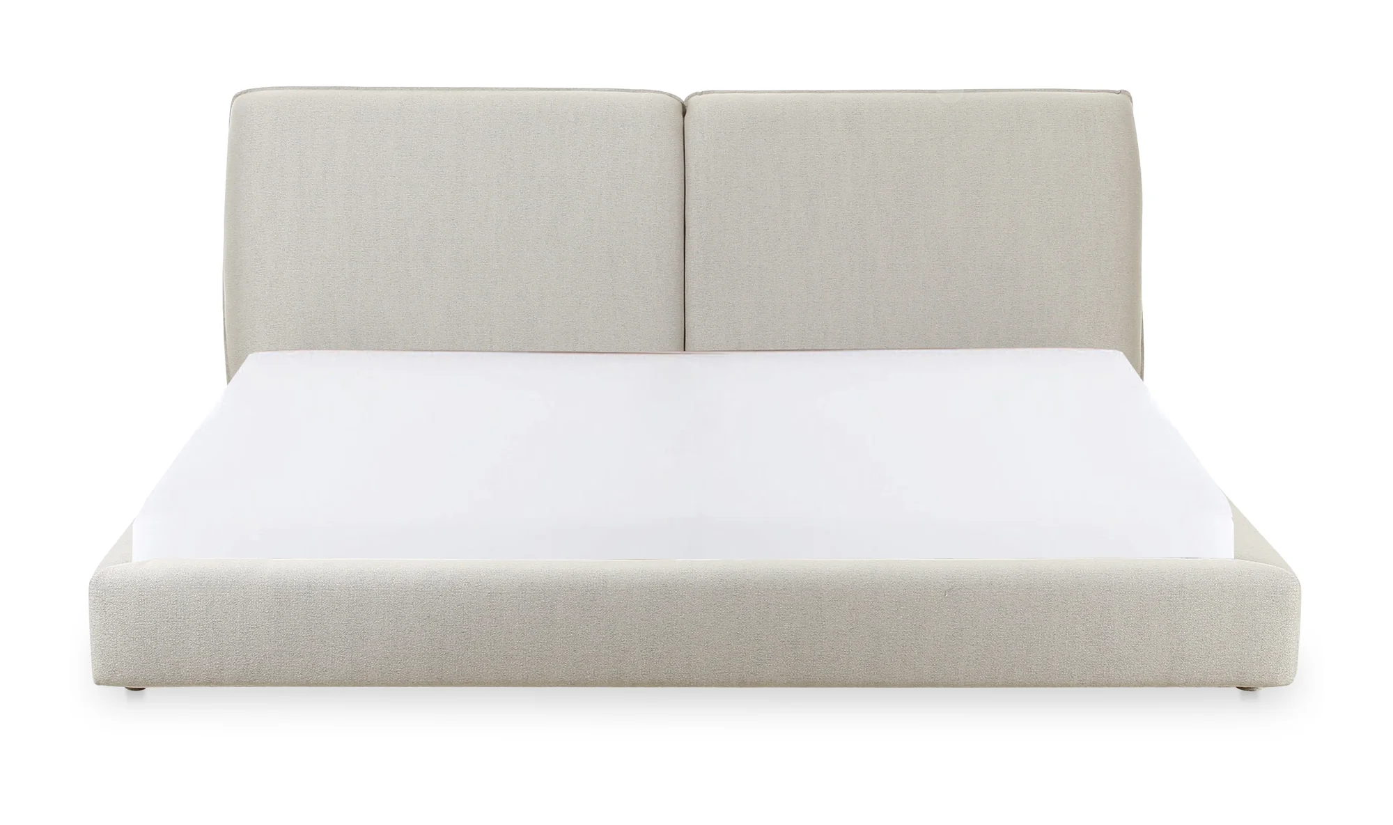 Zeppelin King Bed - Light Grey