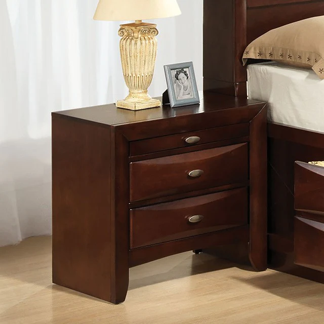 Zosimo Dark Cherry Night Stand
