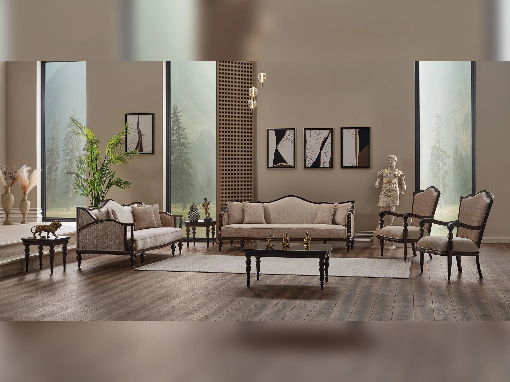 Zumrut Lux Chair  Beige - Image 5