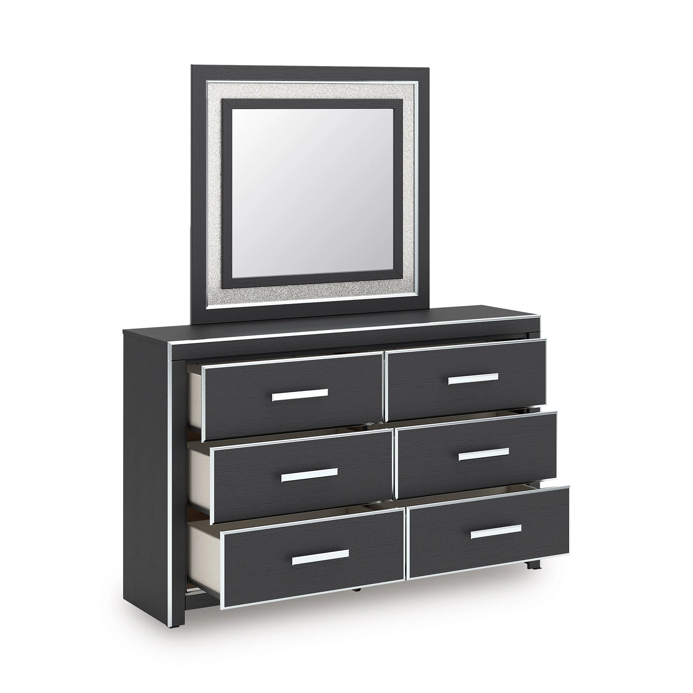 Zuraleus Black Upholstered Panel Bedroom Set - Image 18