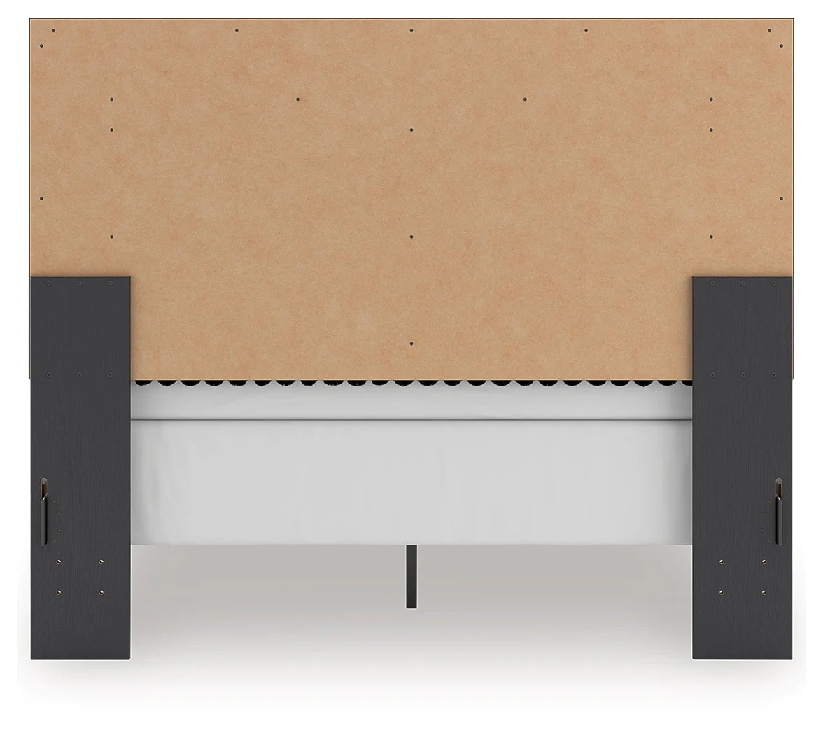 Zuraleus Black Upholstered Panel Bedroom Set - Image 7