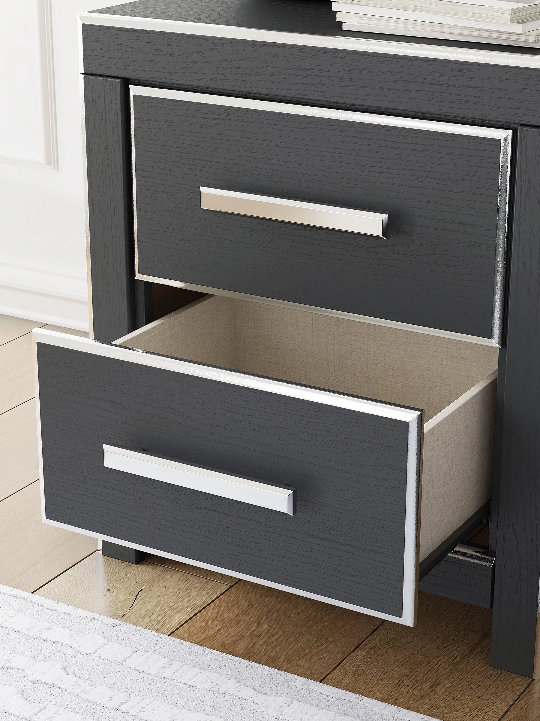 Zuraleus Black Upholstered Platform Bedroom Set - Image 13