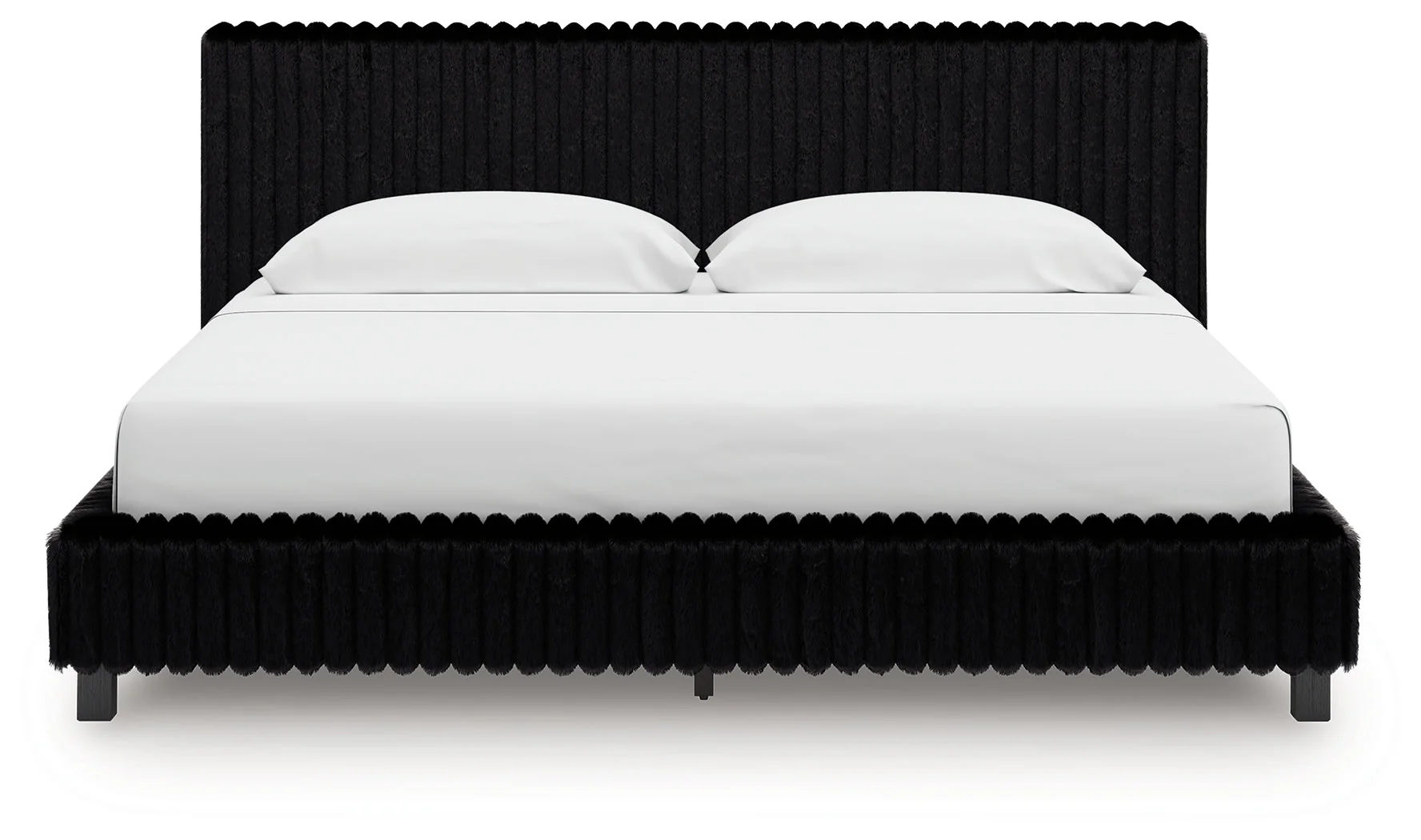 Zuraleus Black Upholstered Platform Bedroom Set - Image 6