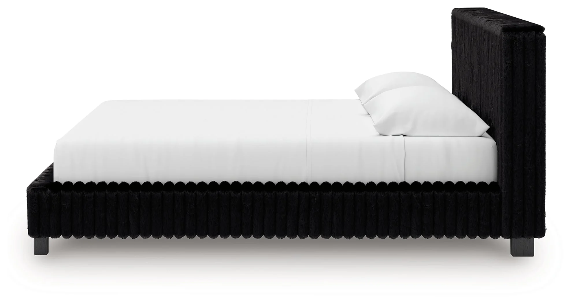 Zuraleus Black Upholstered Platform Bedroom Set - Image 8